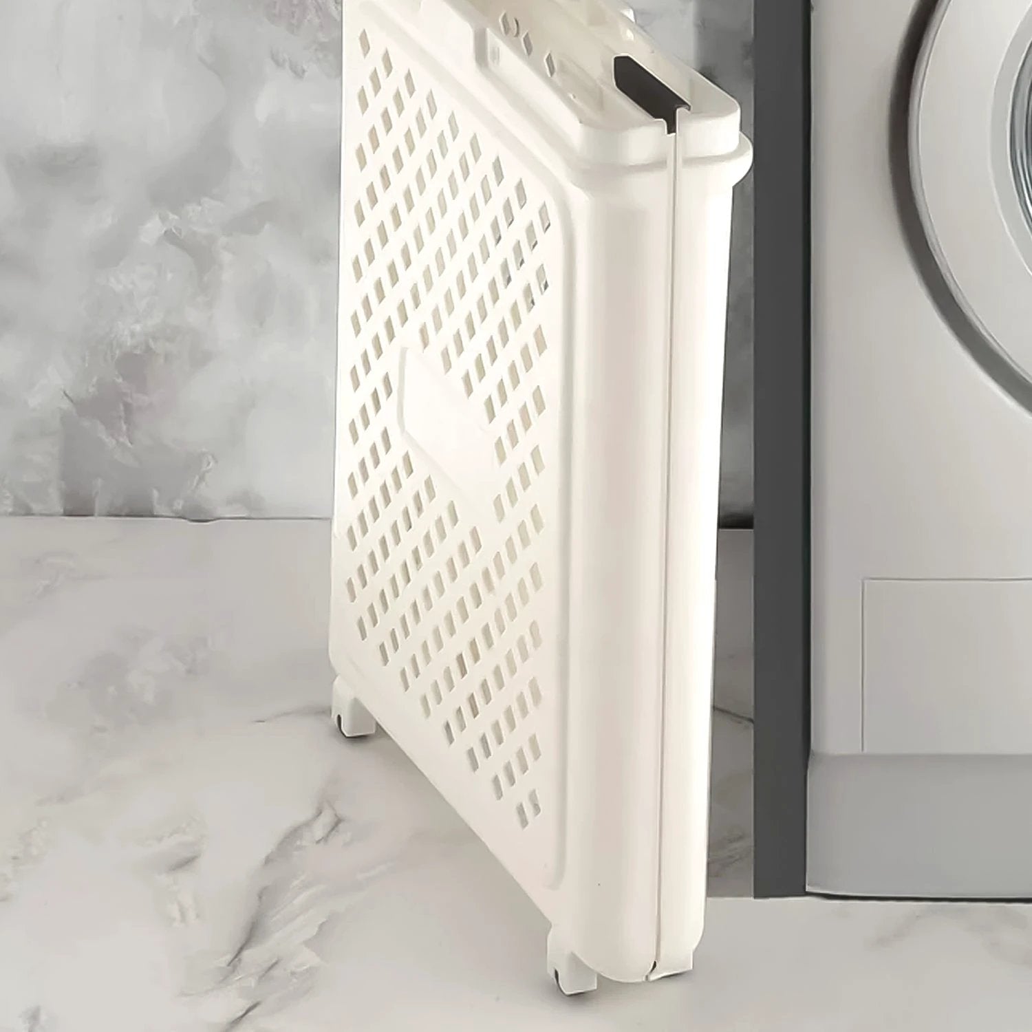 Multipurpose Foldable Laundry Basket With Wheels - 69kart