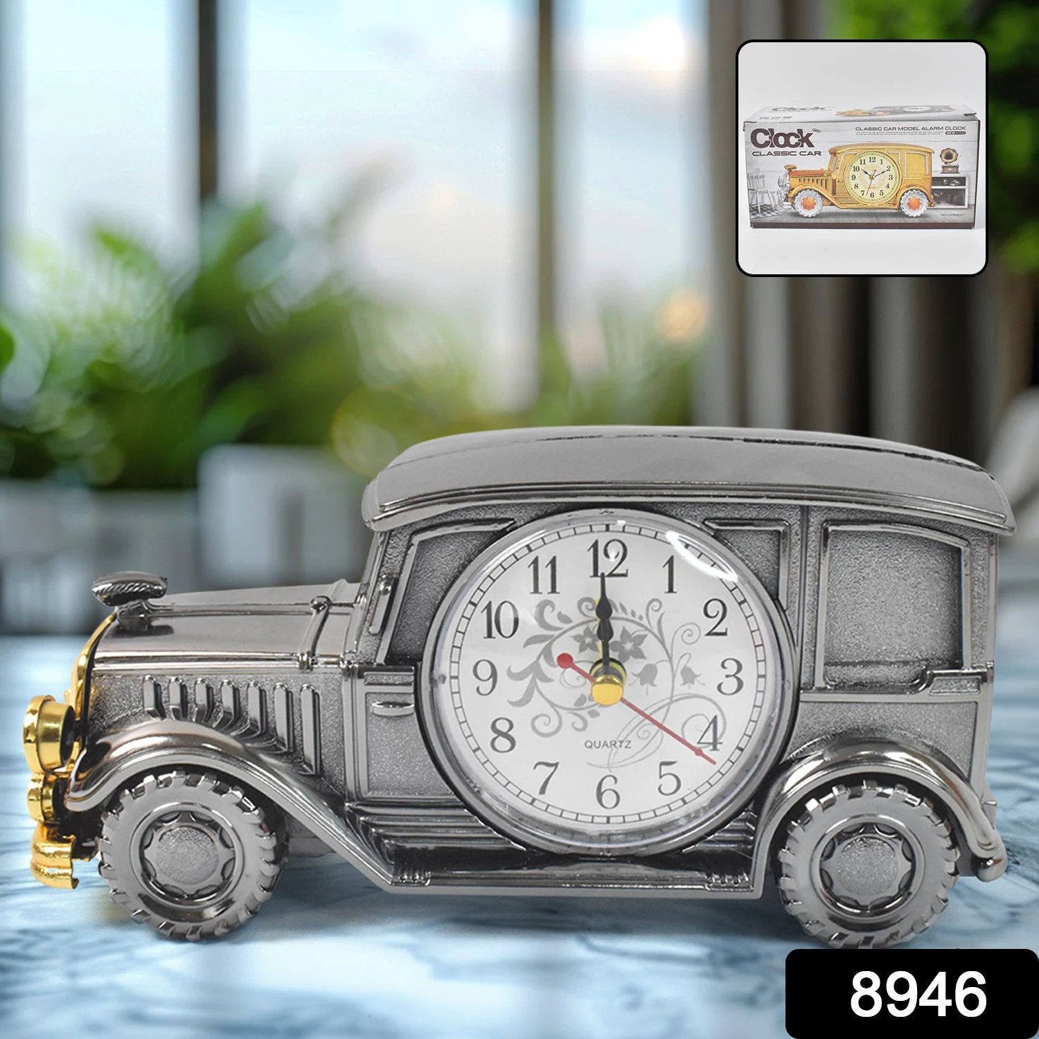 Car Model Clocks Pen Holder Function Abs Material Alarm Clock For Office Desk For Bedroom - 69kart