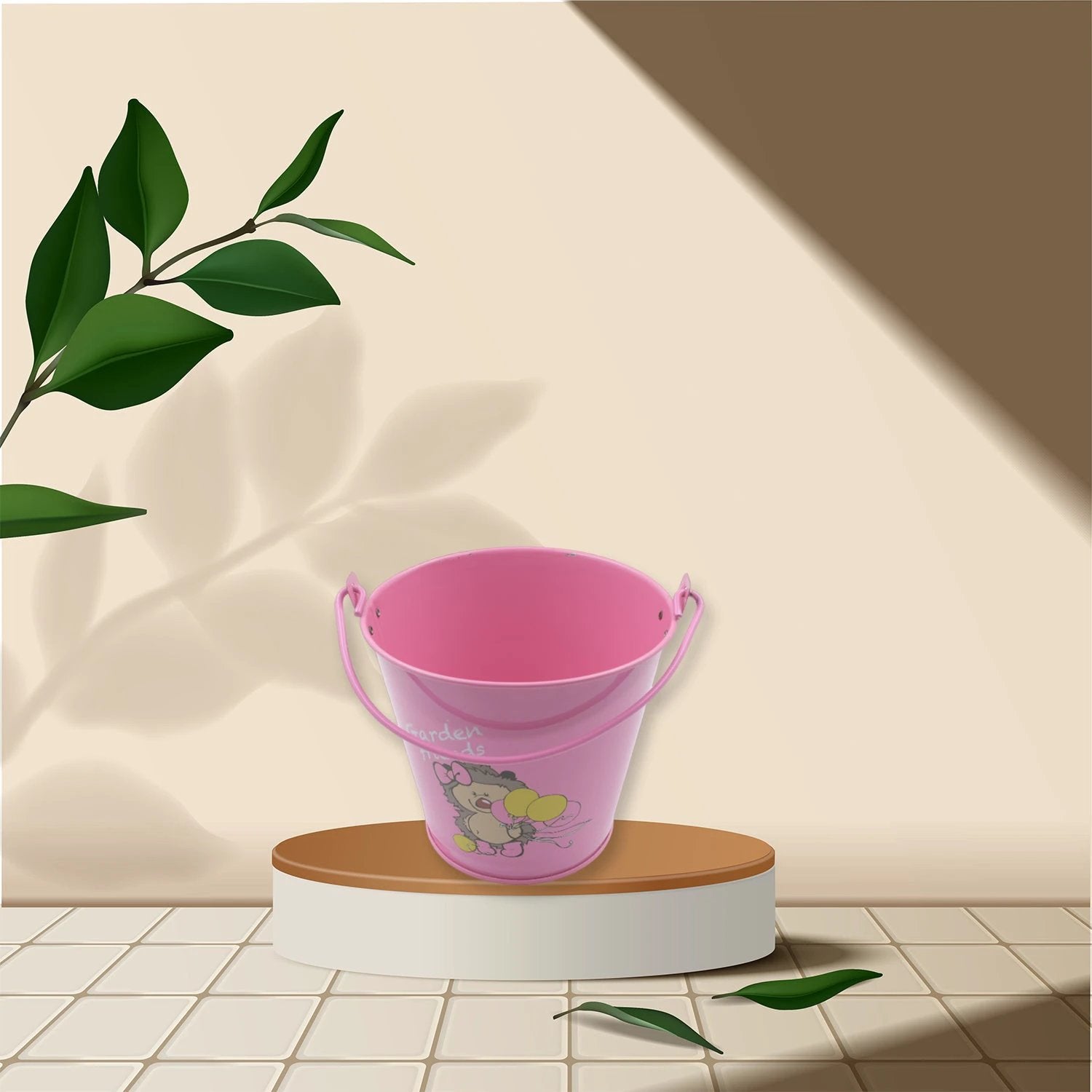 9274 Small Metal Buckets With Handles Bucket Plant Kids Pot Plant Succulents Metal Flower Bucket Metal Candy Bucket Ice Bucket Bucket Metal Succulent Flower Pot Creativity (1 Pc) - 69KART