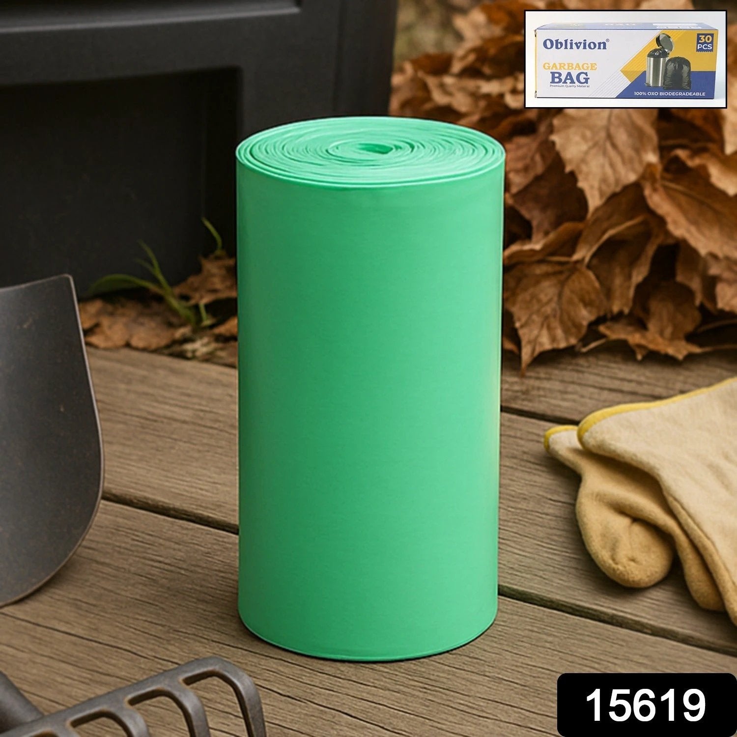 Bio-degradable Eco Friendly Garbage Trash Bags Rolls (24x32 Cm 1 Pc Mix Color) by Wukusy
