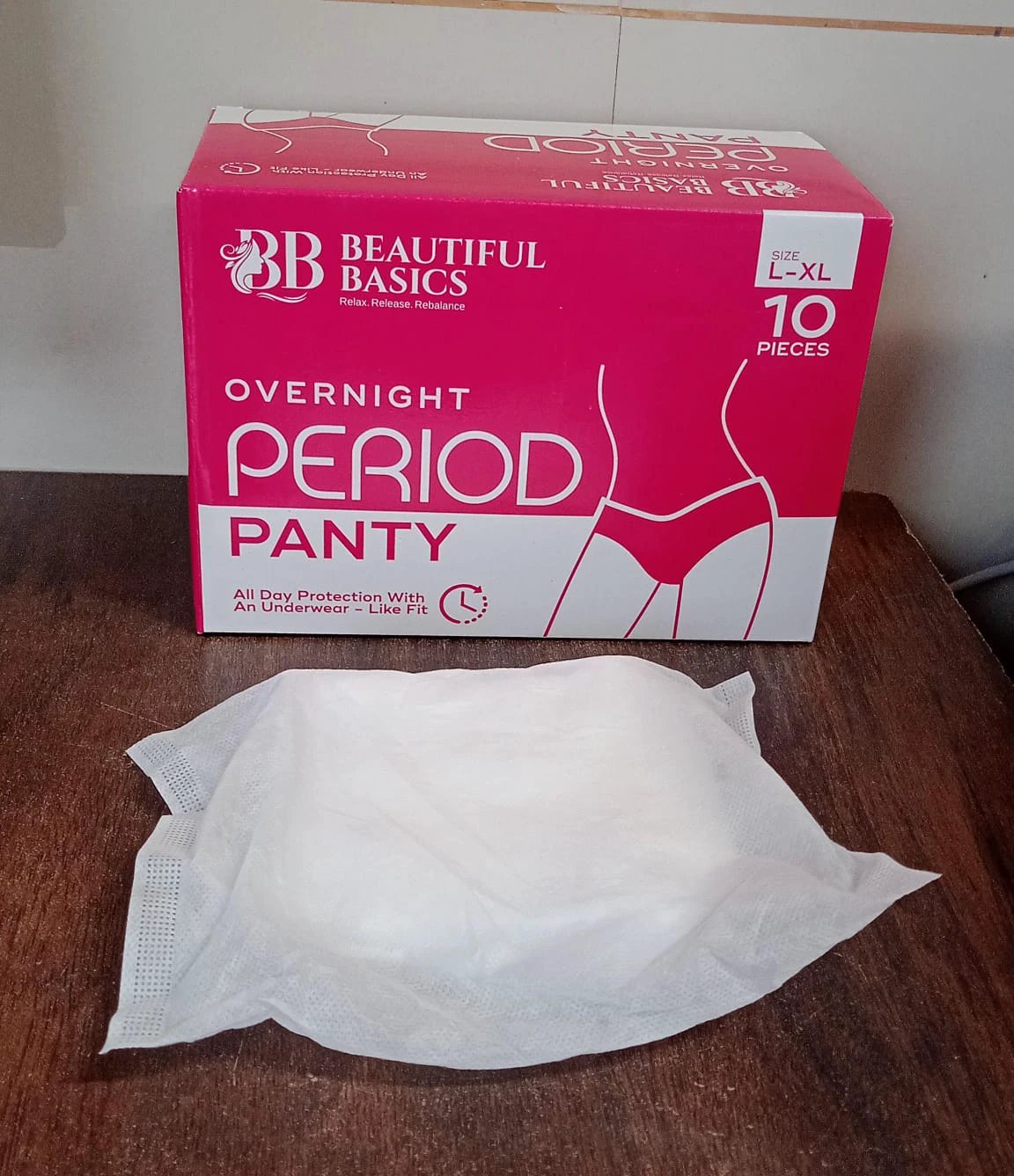 Womens Emergency Kit Travel Kit- Includes Seamless Underwear Pantyliner Feminine Hygiene Sachet First Period Kit (10 Pcs) by Wukusy