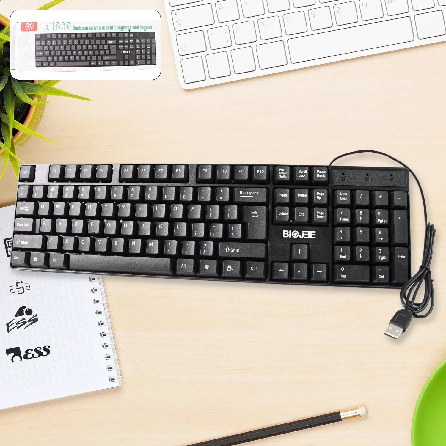 Wired Usb Keyboard 104 Keys (1 Pc) - 69KART
