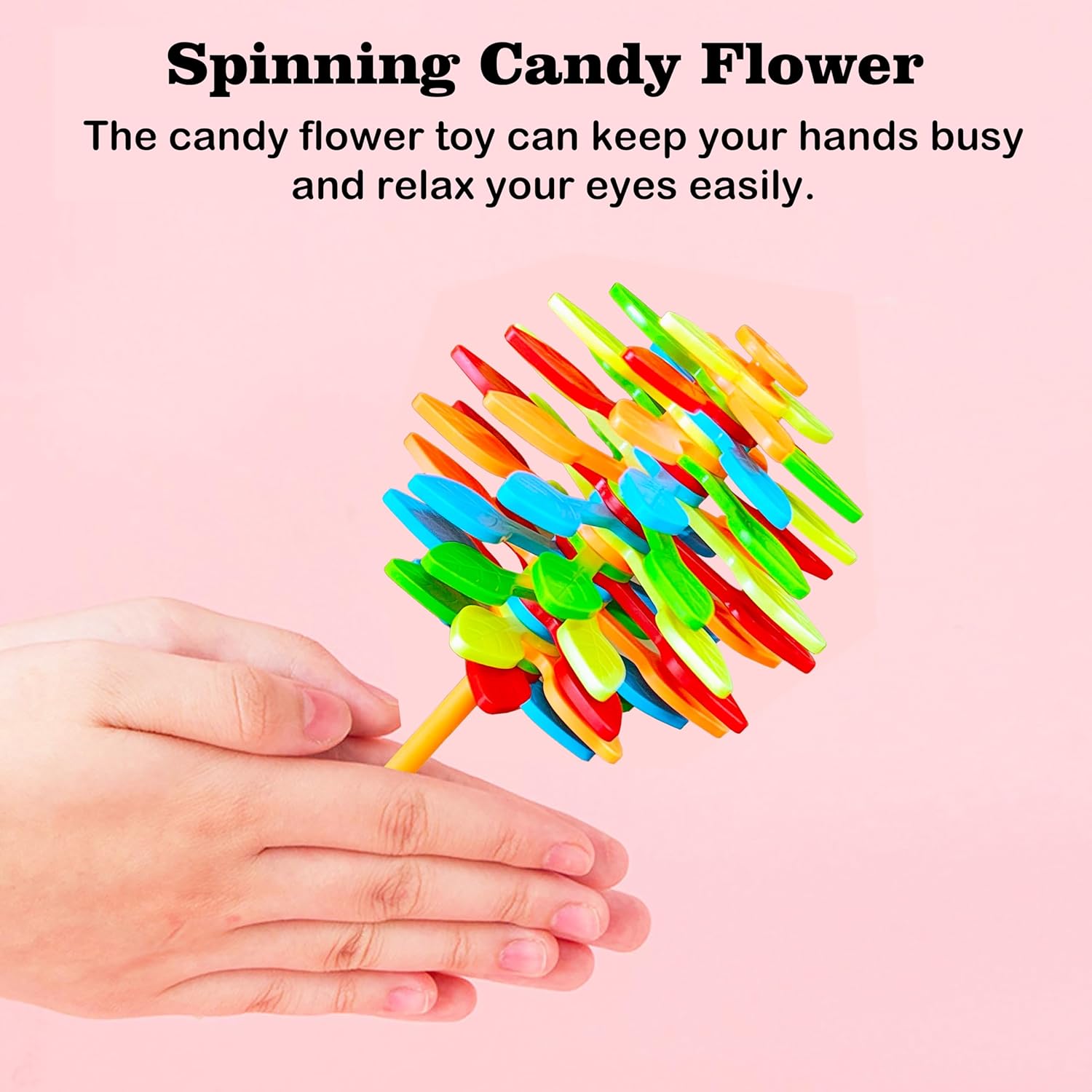 Spin Flower Candy Rotating  Spinning Toy (1 Pc)
