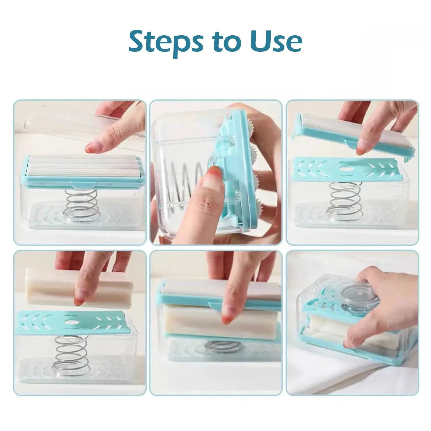 6296 2-in-1 Portable Soap Dish  Soap Dispenser With Roller And Drain Holes Multifunctional Soap Holder Foaming Soap Bar Box For Home Kitchen Bathroom - 69KART
