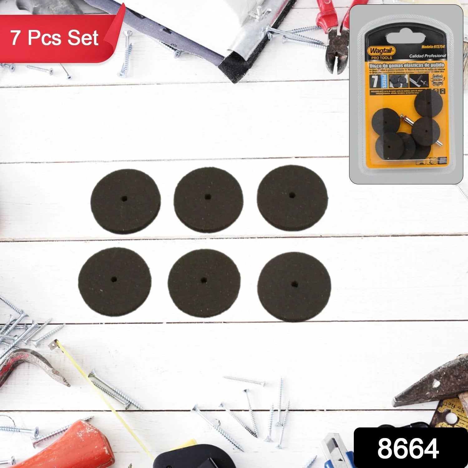 Grinder Cutting Disc Tool Grinder Accessories (7 Pcs Set) - 69KART