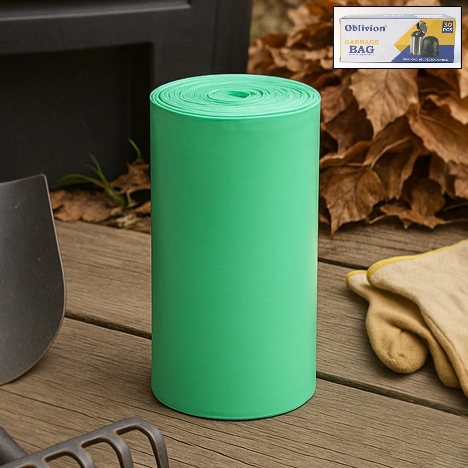 Bio-degradable Eco Friendly Garbage Trash Bags Rolls (24x32 Cm 1 Pc Mix Color) by Wukusy