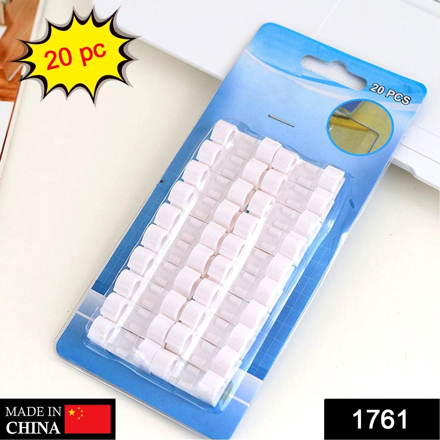 1761 Self Adhesive Cable Clips Wire Manage Holder Sticky Mount-round Plastic Cable Cord by Wukusy