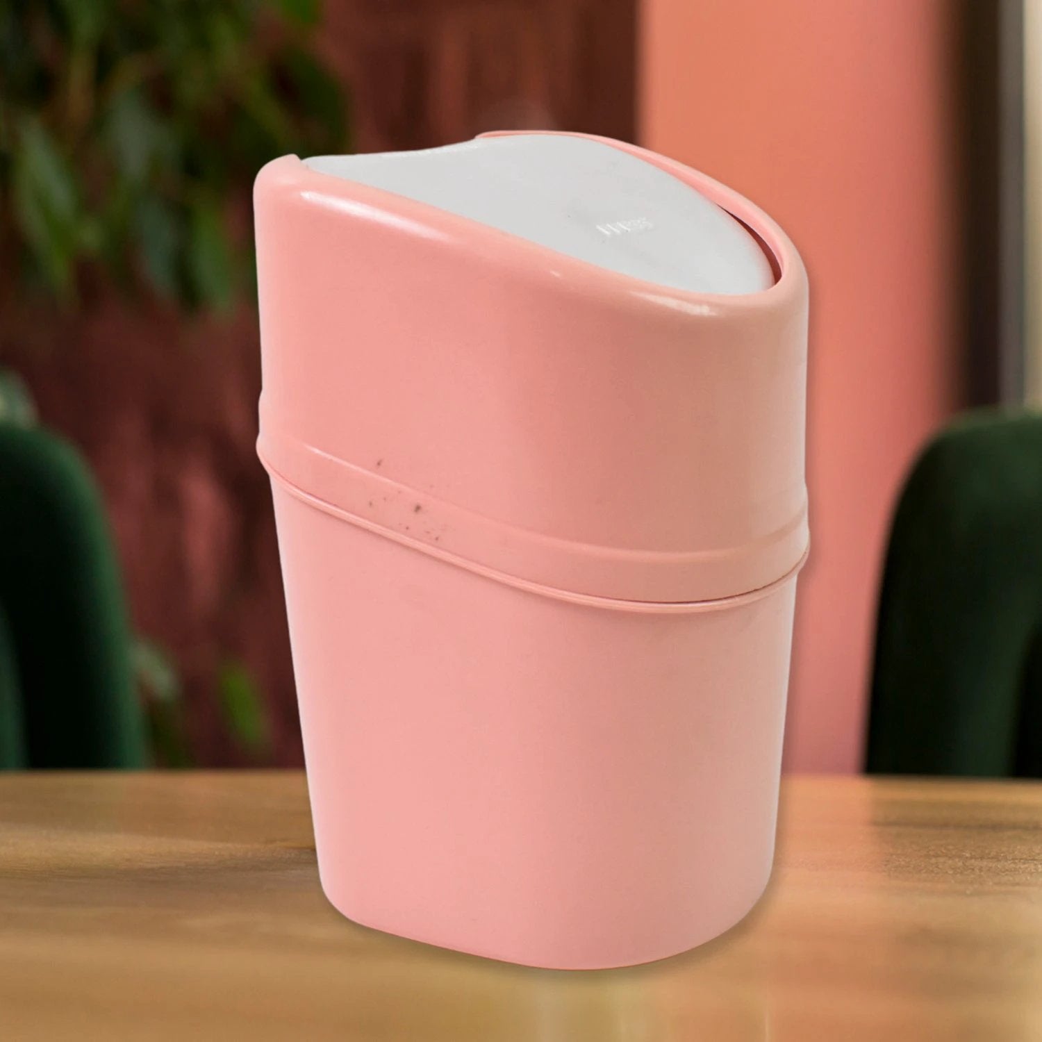 Mini Trash Can with Lid - Plastic Garbage Can Dustbin (1 Pc) - 69KART