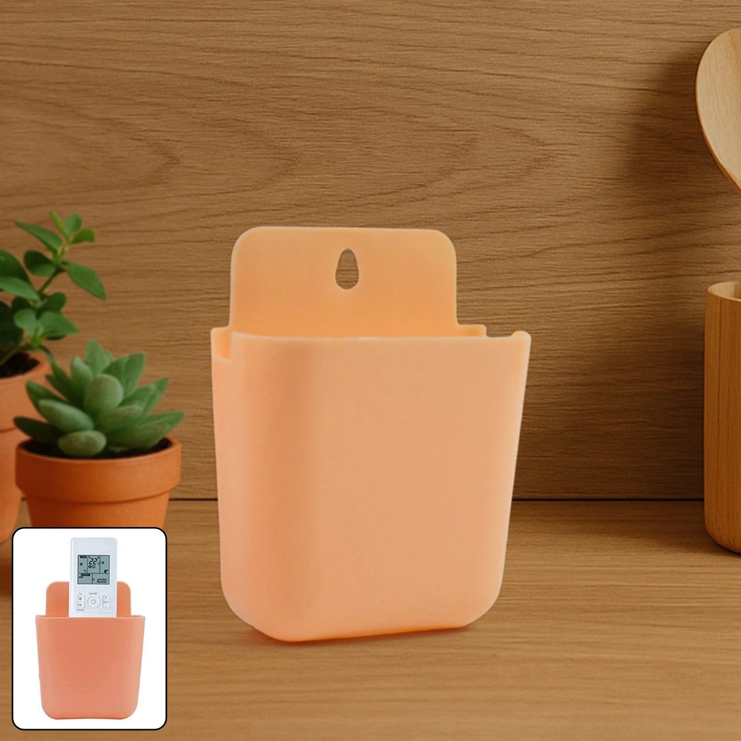 Multi Purpose Wall Mounted Plastic Storage Pocket (1 Pc) by Wukusy