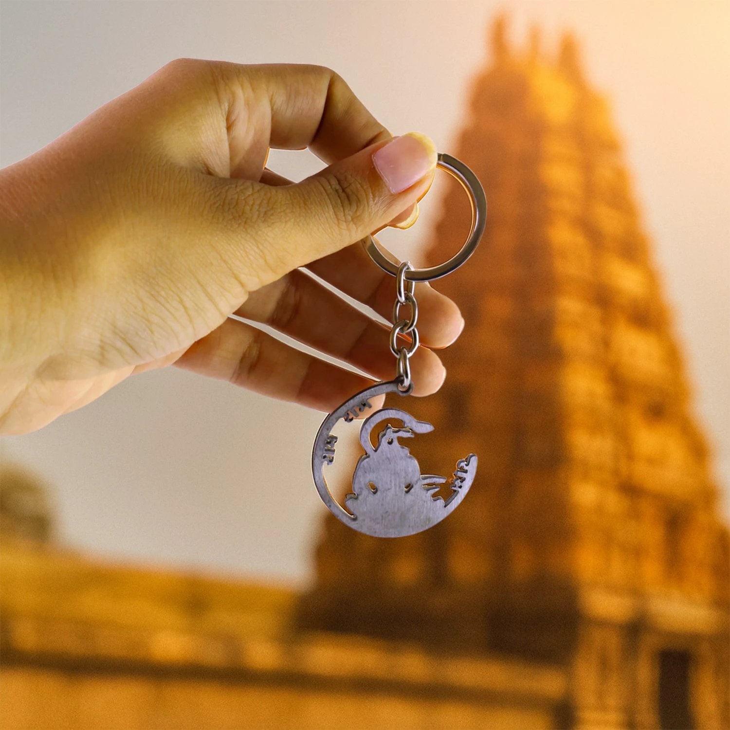 Jai Shri Ram Metal Keychain by Wukusy