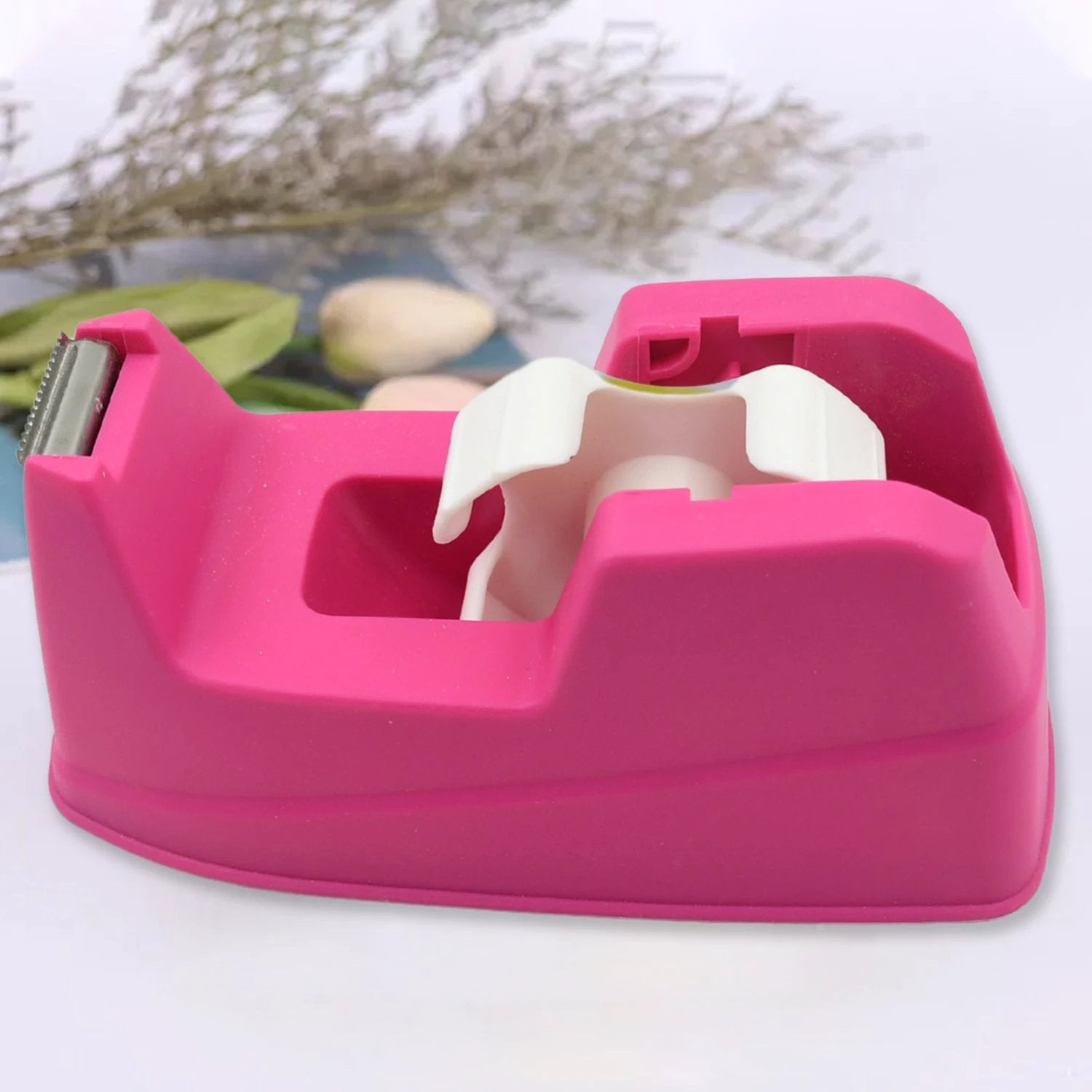 9506 Plastic Tape Dispenser Cutter For Home Office Use Tape Dispenser For Stationary Tape Cutter Packaging Tape (1 Pc 631 Gm) by Wukusy