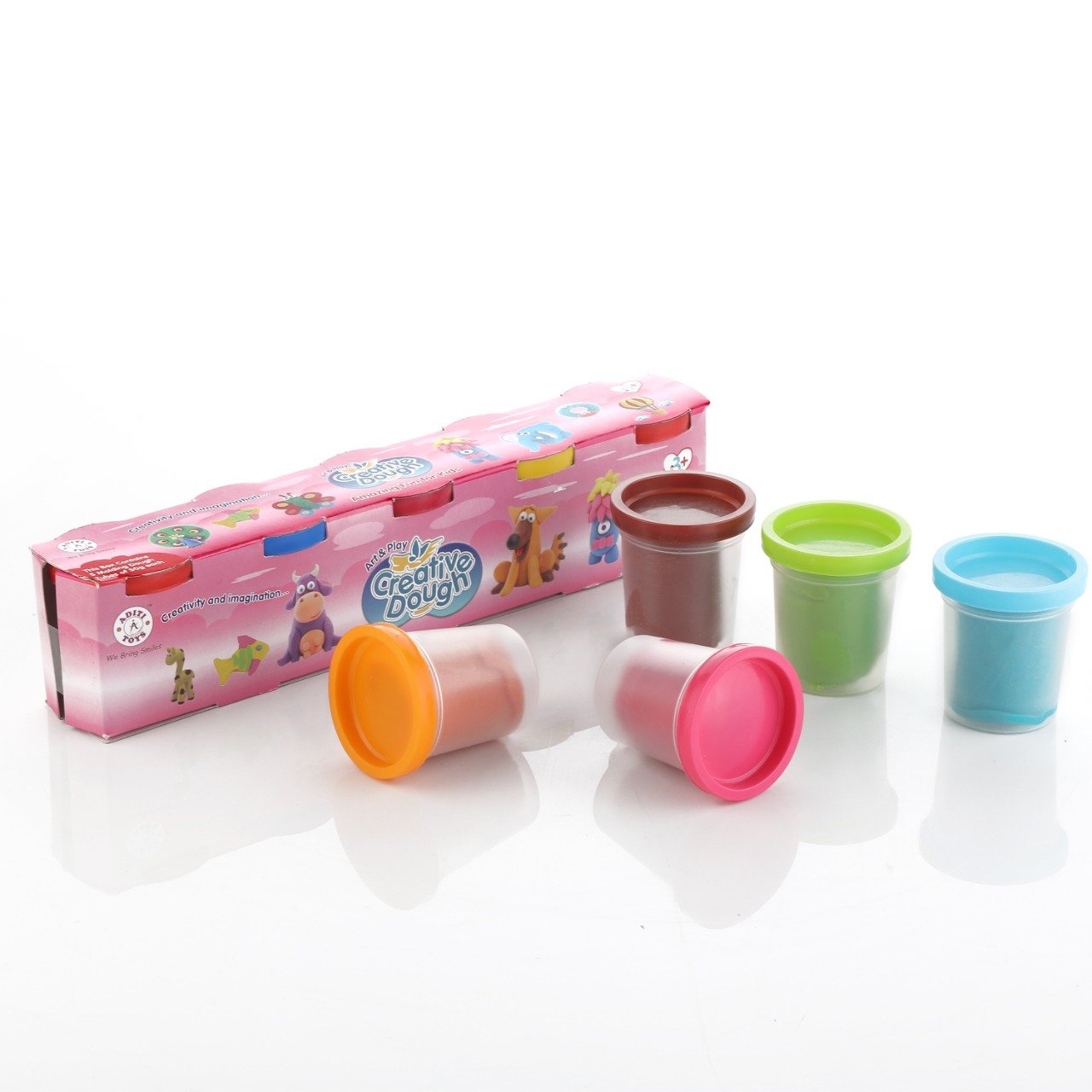 Non-toxic Creative Dough Clay (Pack Of 5 Pcs)
