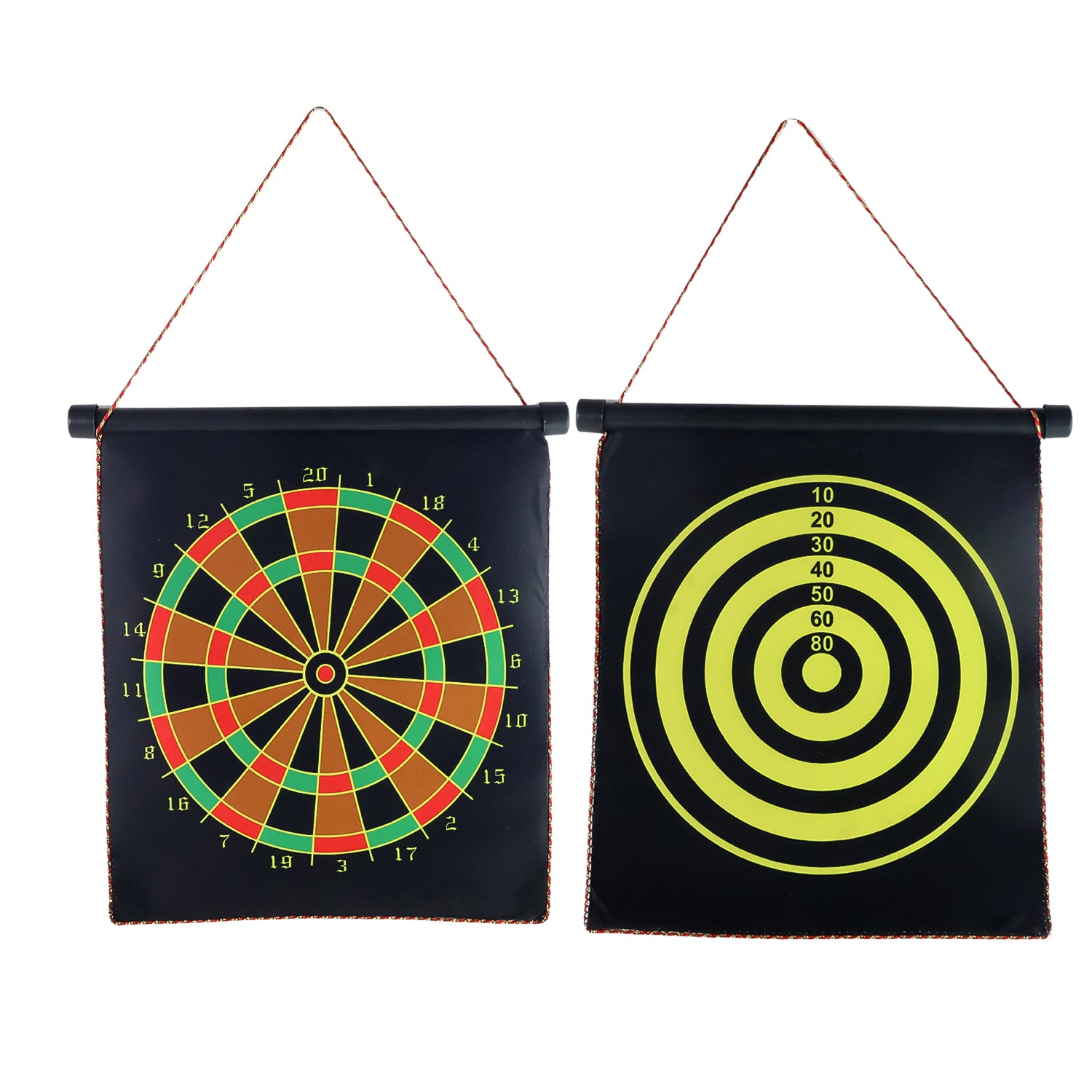 Magnetic Roll-up Dartboard Game - (12-inch  Set)