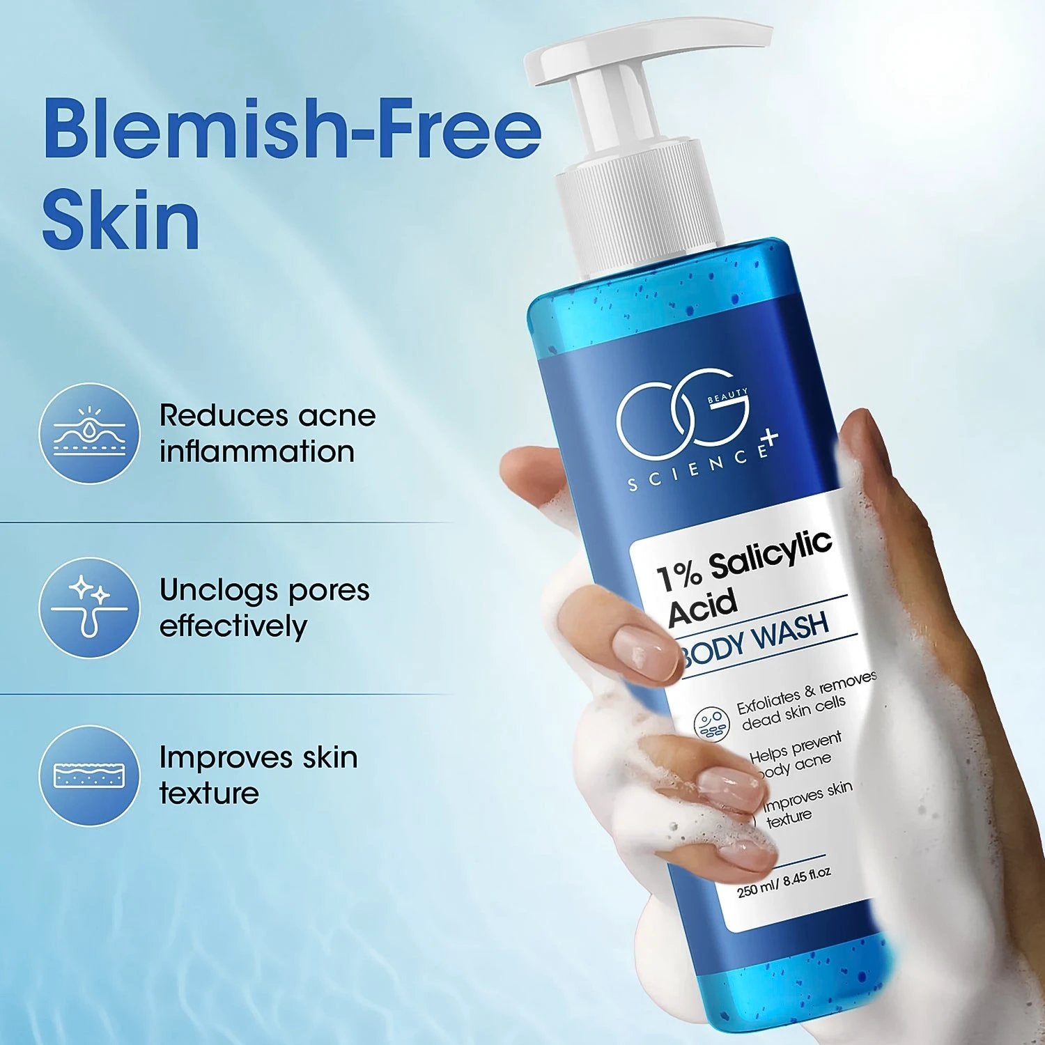 Og Beauty Science  1 Salicylic Acid Body Wash (250ml  1 Pc) - 69KART
