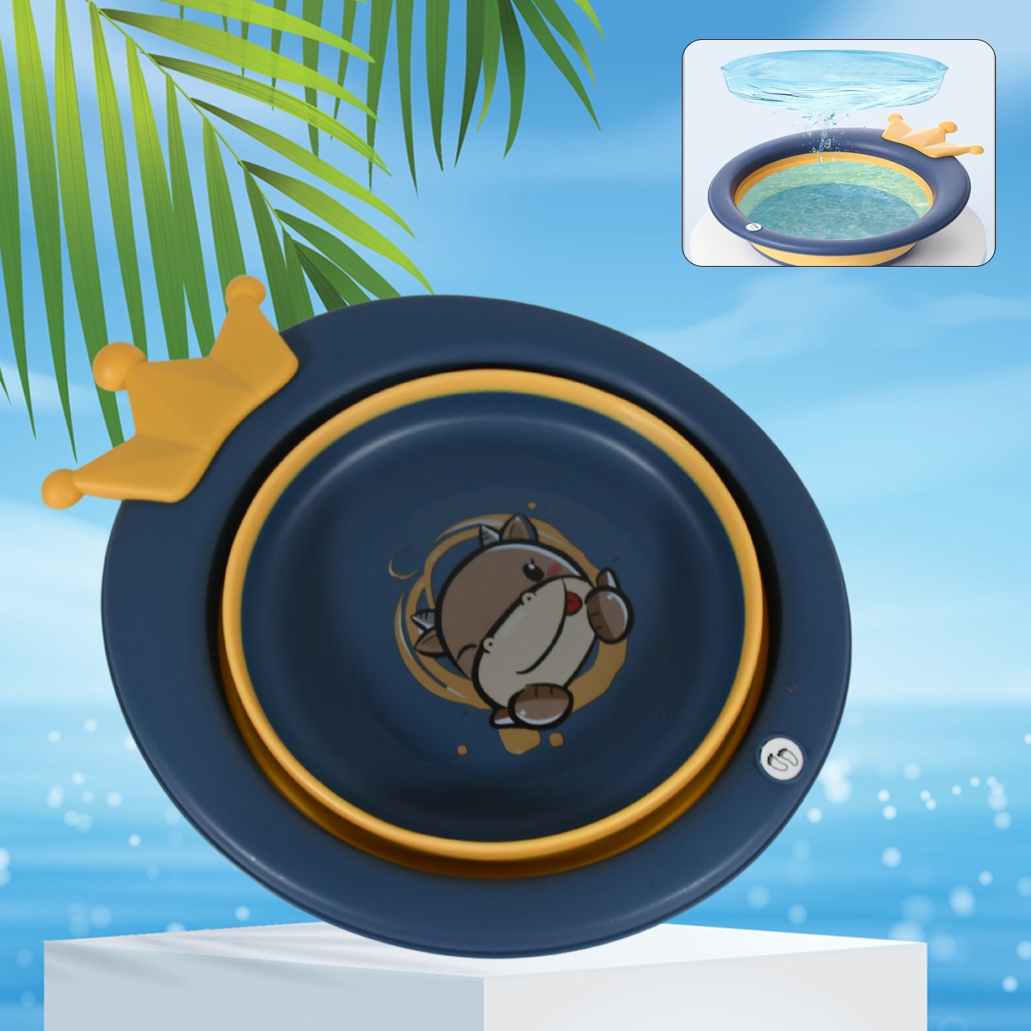 Cartoon Shape Foldable Baby Wash Basin