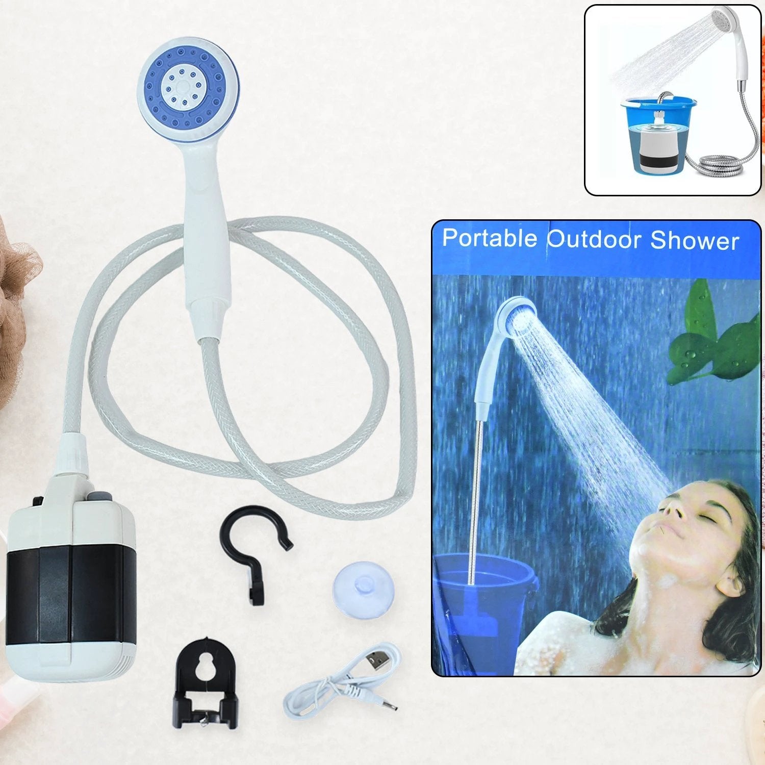 Portable Outdoor Shower Kit (1 Set) - 69kart