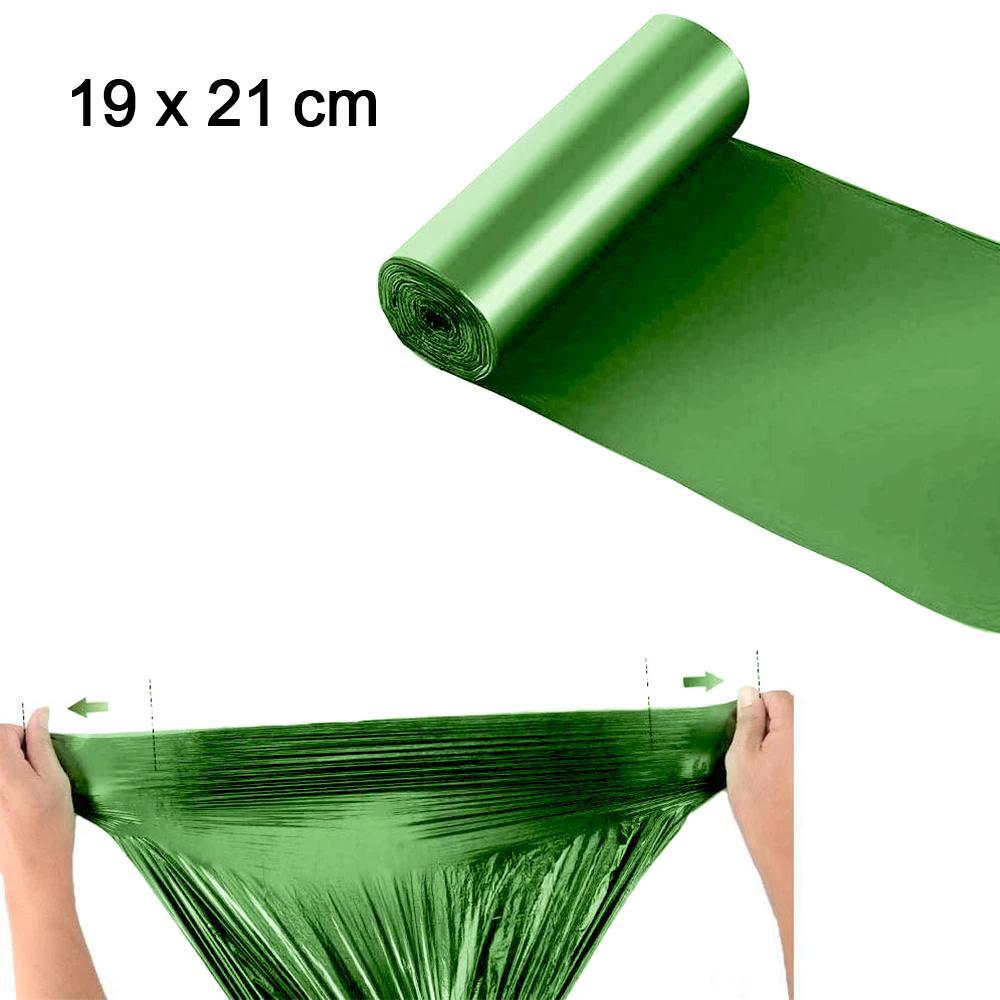 1585 Bio-degradable Eco Friendly Garbagetrash Bags Rolls (19 X 21) (Green) by Wukusy