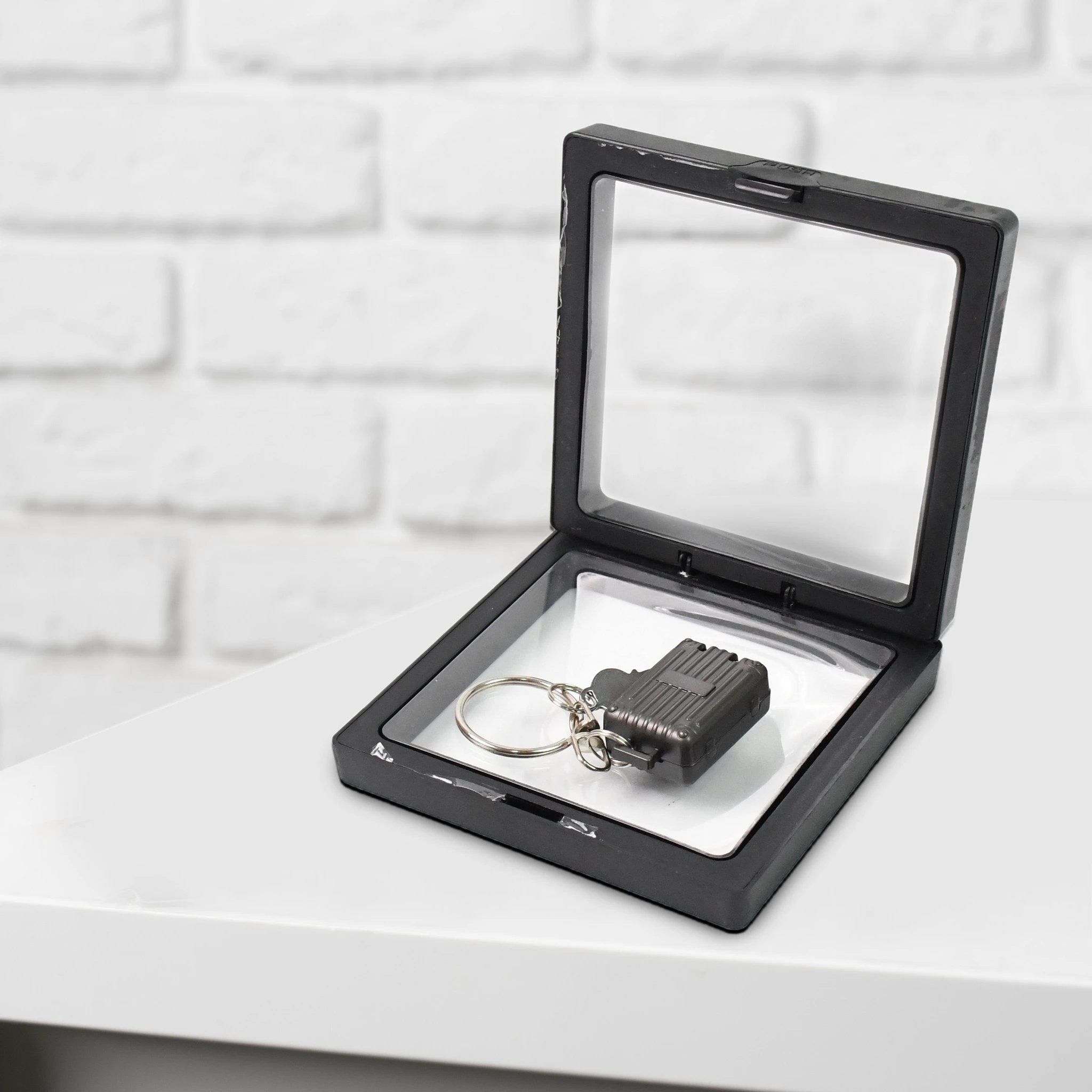 Suitcase Shape Nail Clipper Keychain With Key  3d Floating Frame Display Case (1 Set) - 69KART