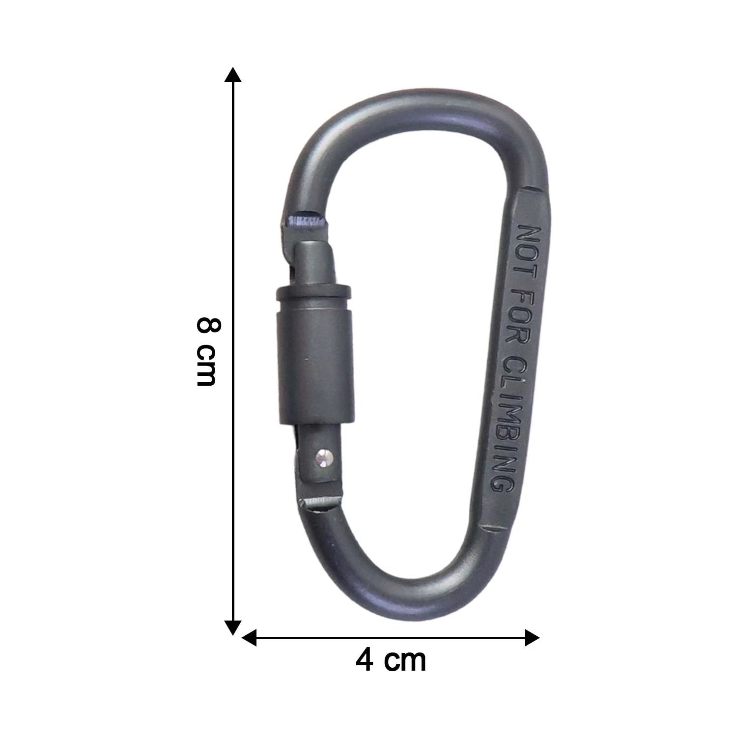 Heavy-Duty Metal Carabiner Hook with Screw Lock by Wukusy