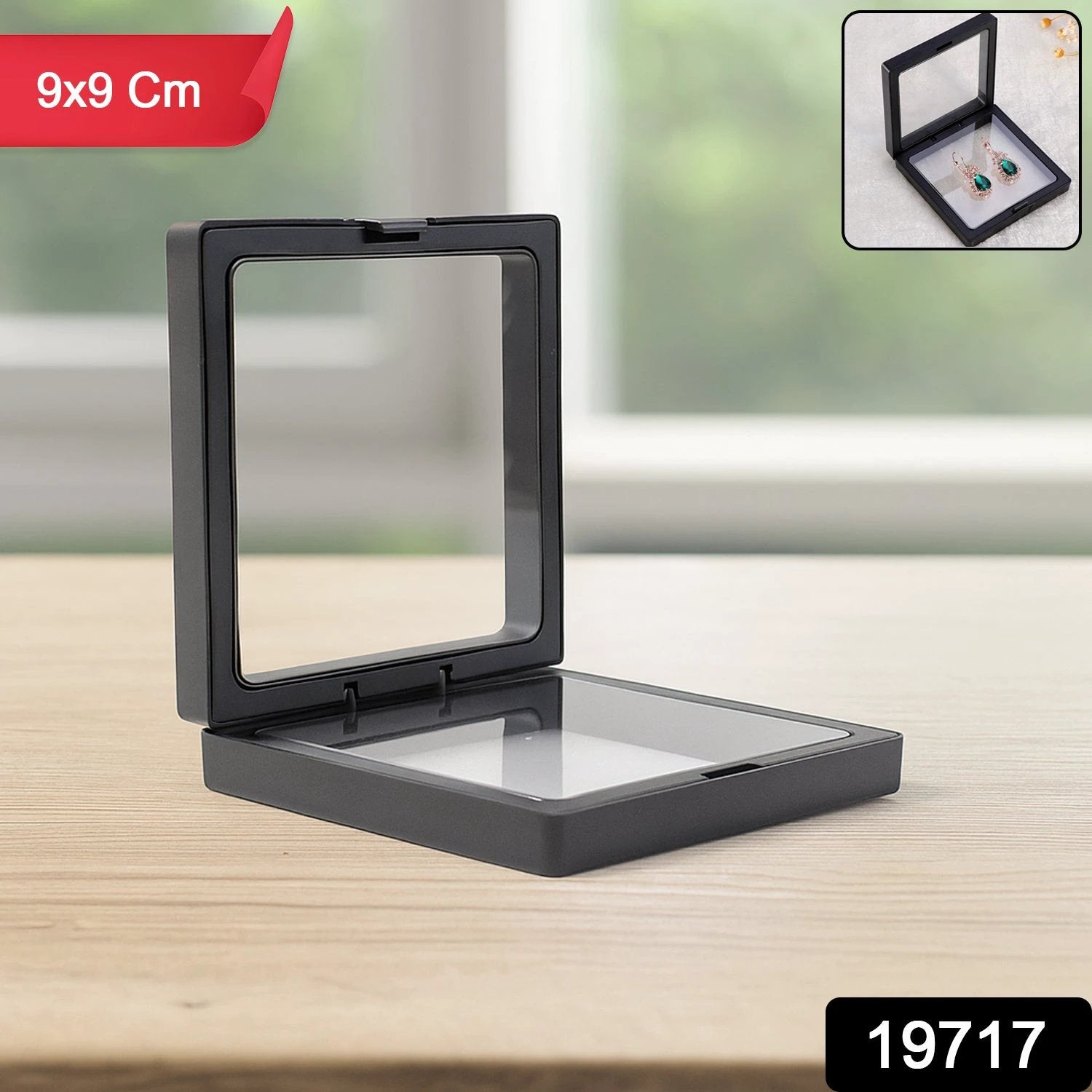 Transparent Jewellery Display Box (9x9 Cm  1 Pc) - 69kart