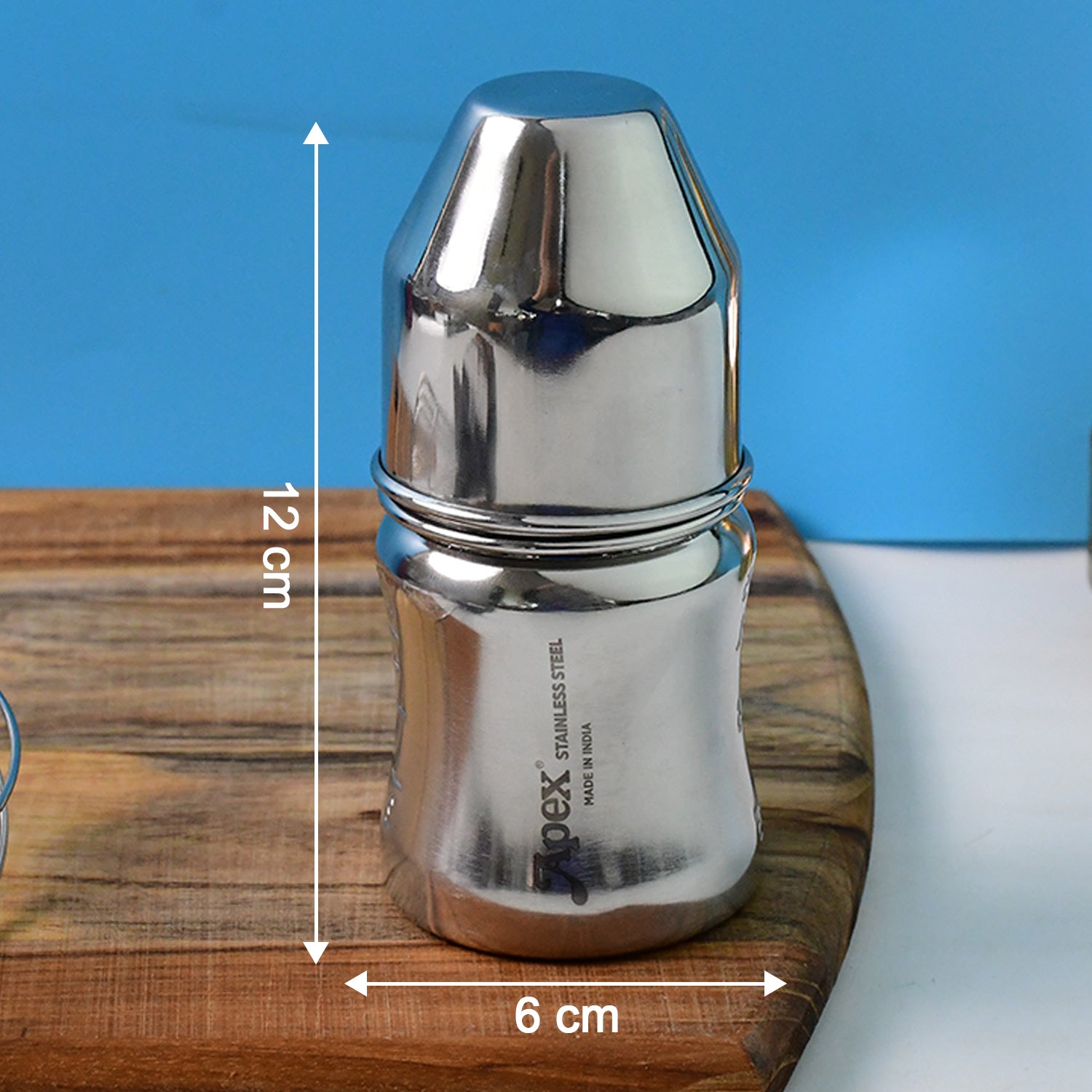 Apex Premium Stainless Steel Baby Feeding Bottle 125ml