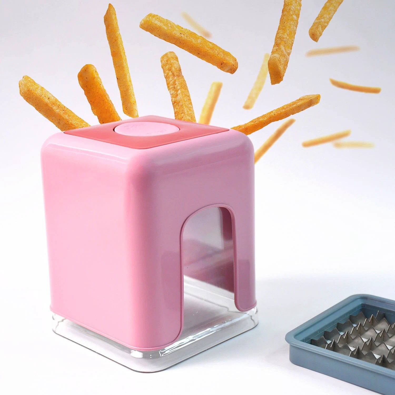 Apex Heavy Duty Potato Chipser Vegetable Chopper With Dual Blade Set by Wukusy
