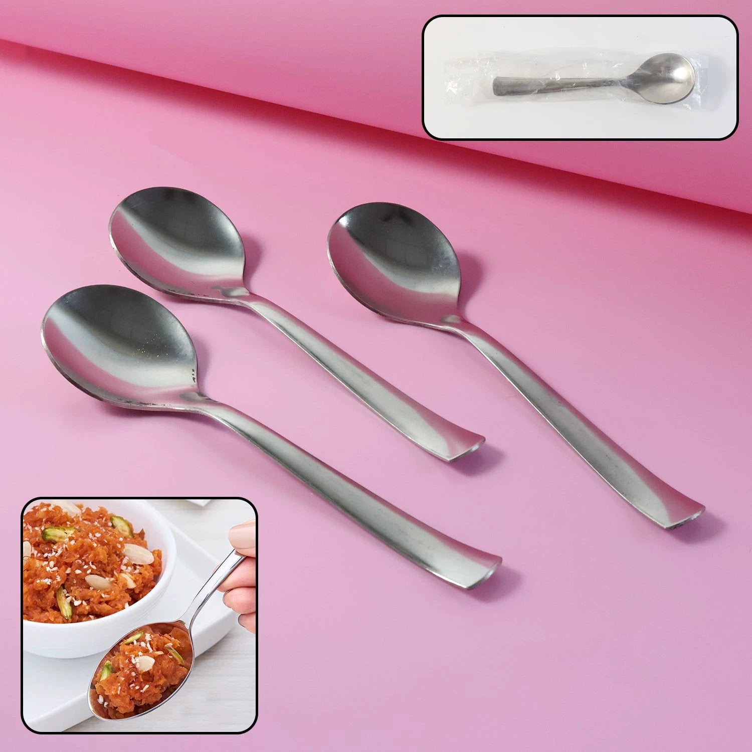 Everyday Dining Spoons - (3 Pc Set) by Wukusy
