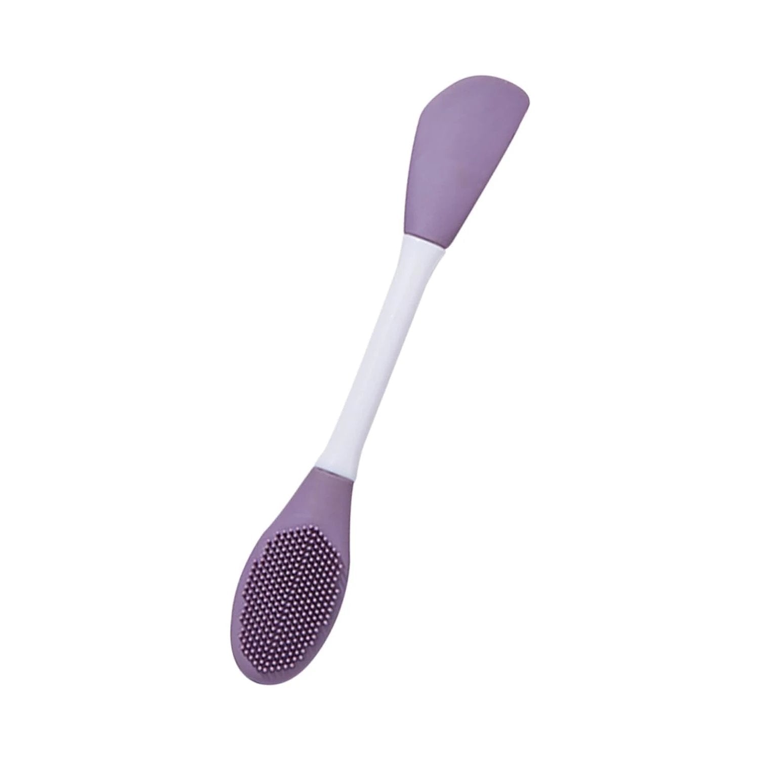12532 Double-headed Silicone Mask Brush Face Cleansing And Applying Mud Mask Beauty Salon Special Brush Smear Tool Facial Scrub Silicone Wash Scrubber Face Tools (1 Pc) by Wukusy