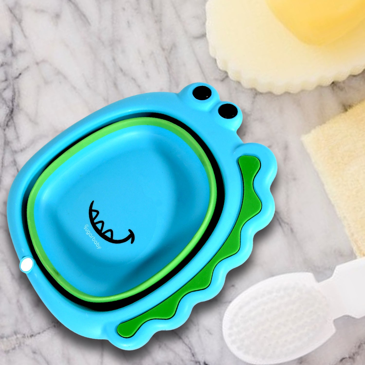 Frog Shape Foldable Baby Wash Basin