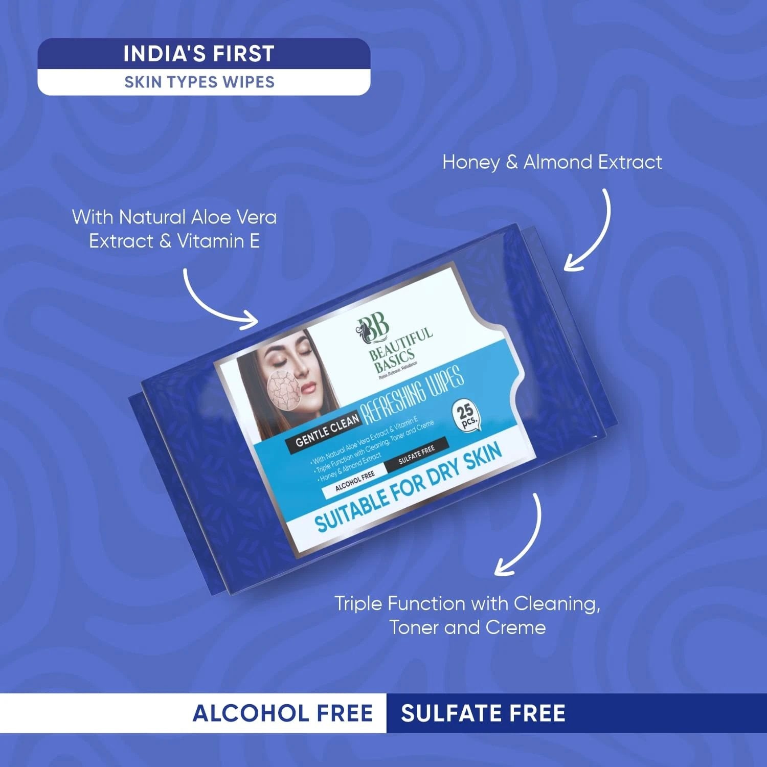Refreshing Wet Wipes For Face Facial Cleansing Refreshing Skin Hydration Soothing For Skin Ph Balance Alcohol Free Nourishing With Fruit Extract 25 Wipes by Wukusy