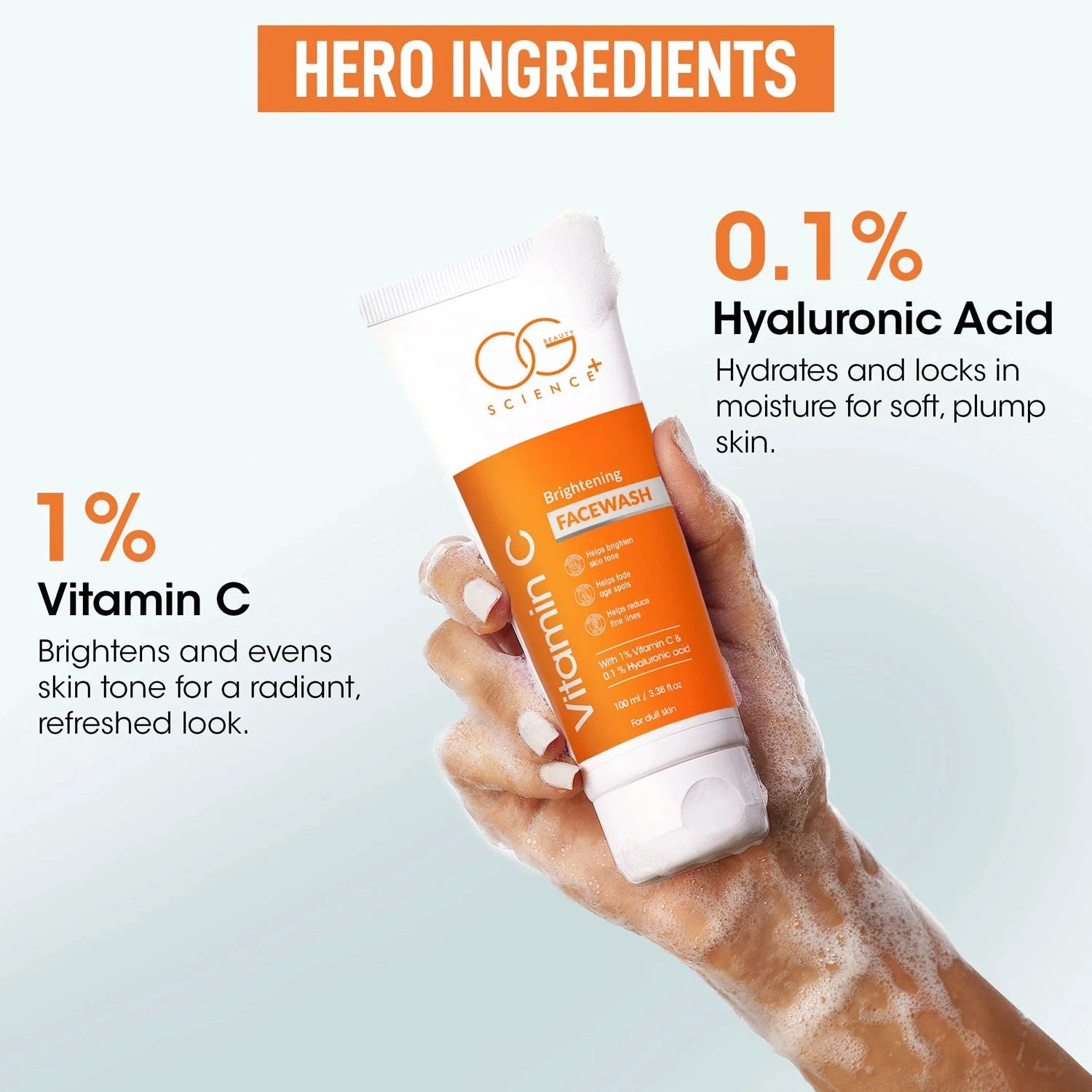 Og Beauty Vitamin C Brightening Facewash - (1 Pc   100ml) - 69KART
