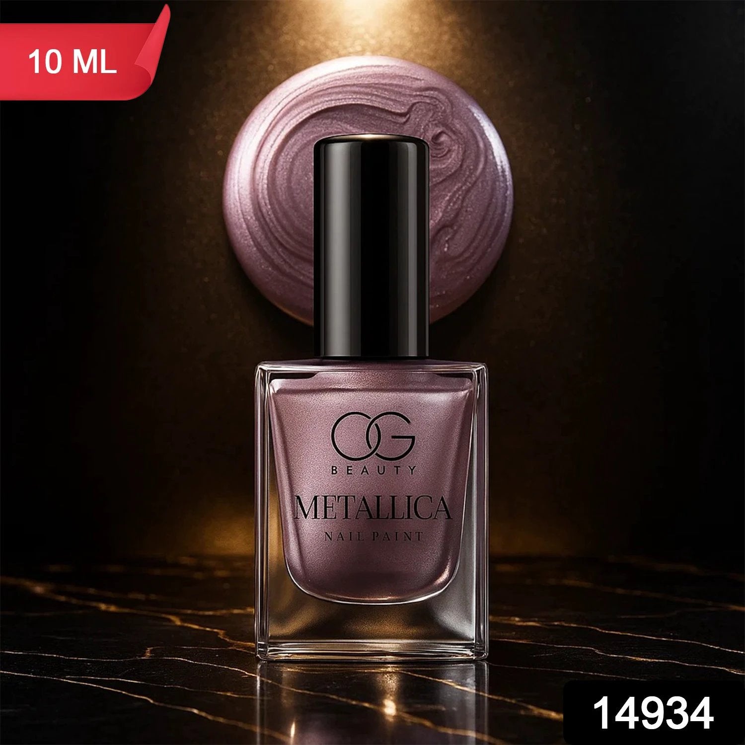Og Beauty Premium Rose Chrome Metallica Nail Polish (1 Pc  10 Ml) - 69KART