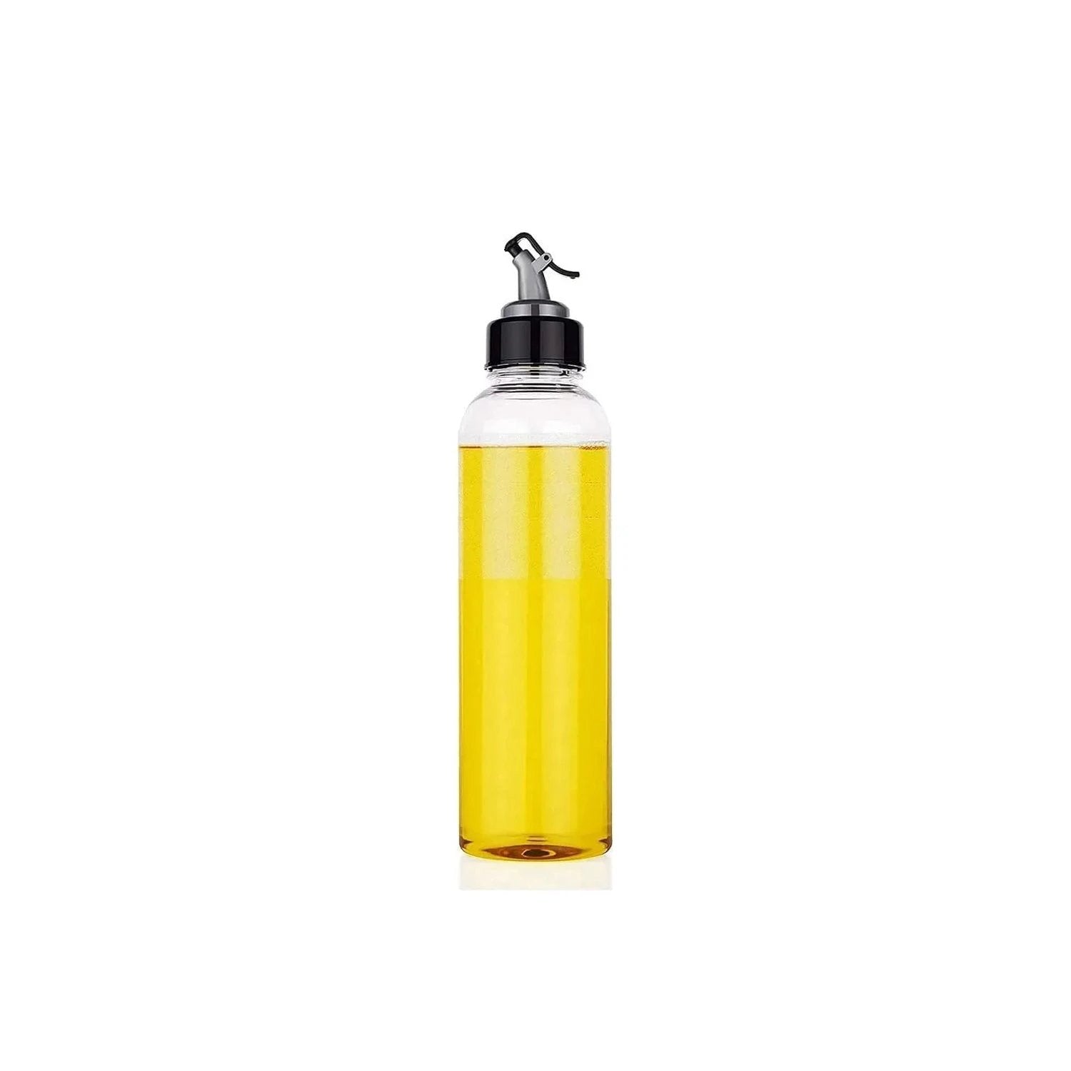 2138  1ltr Oil Dispenserwith Lid - Clear Drip Free Spout Controlled Use - 69kart