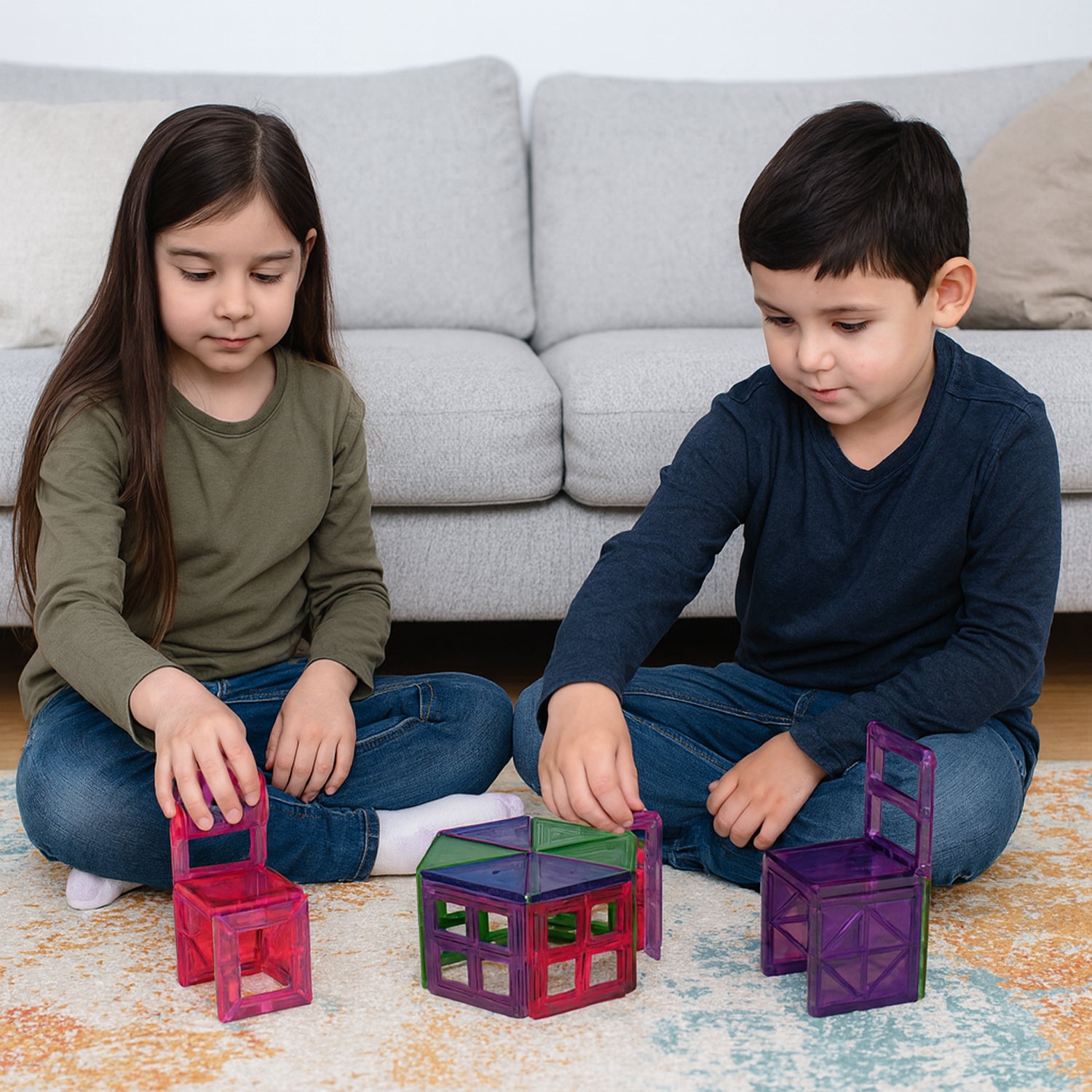 Magnetic Building Tiles - (26 Pc  Set)