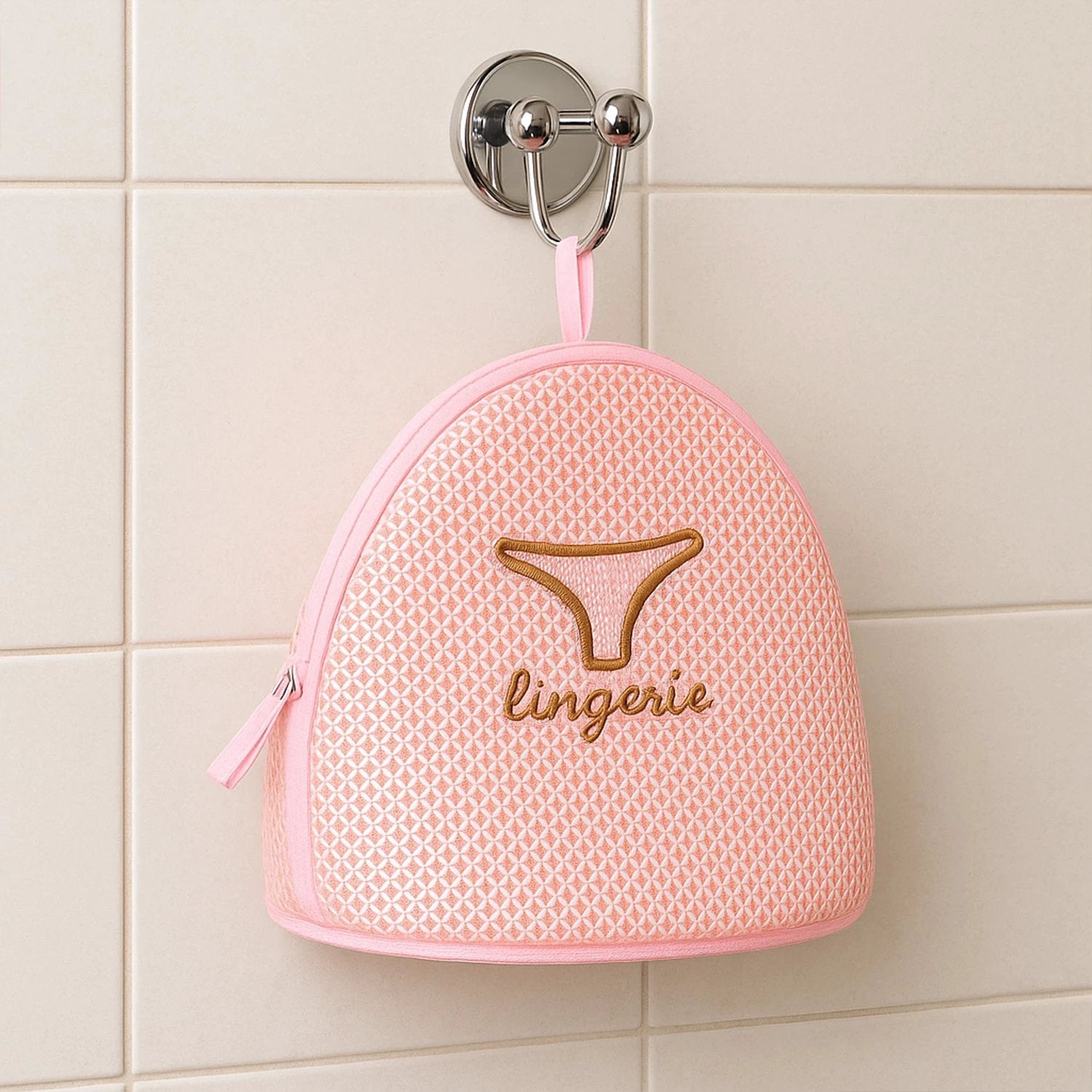 Lingerie Wash Bag  Dome-shaped Protective Mesh Laundry Pouch With Zip Closure (1 Pc) - 69kart