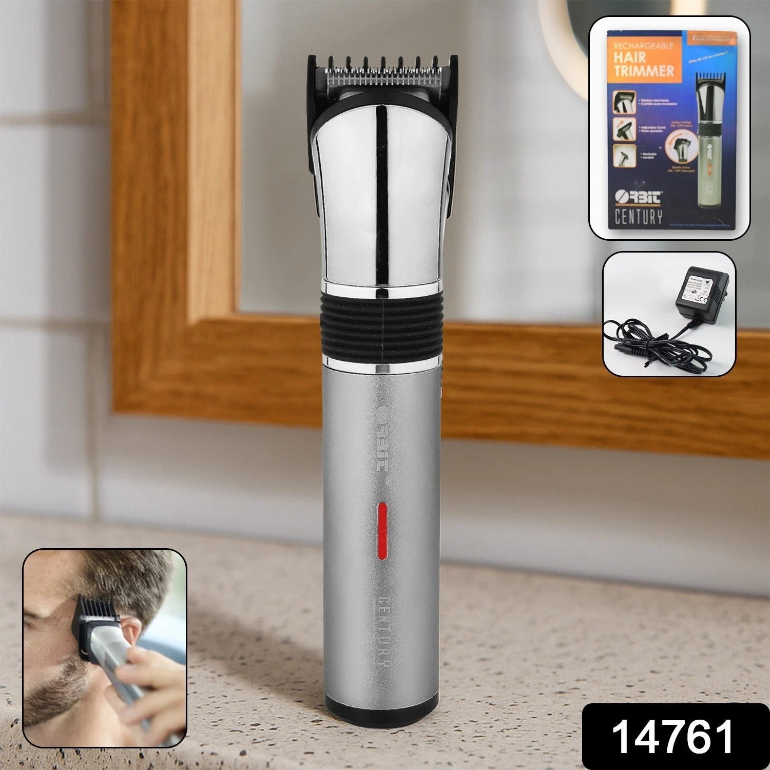 Orbit Rechargeable Hair Trimmer For Men (1 Pc) by Wukusy