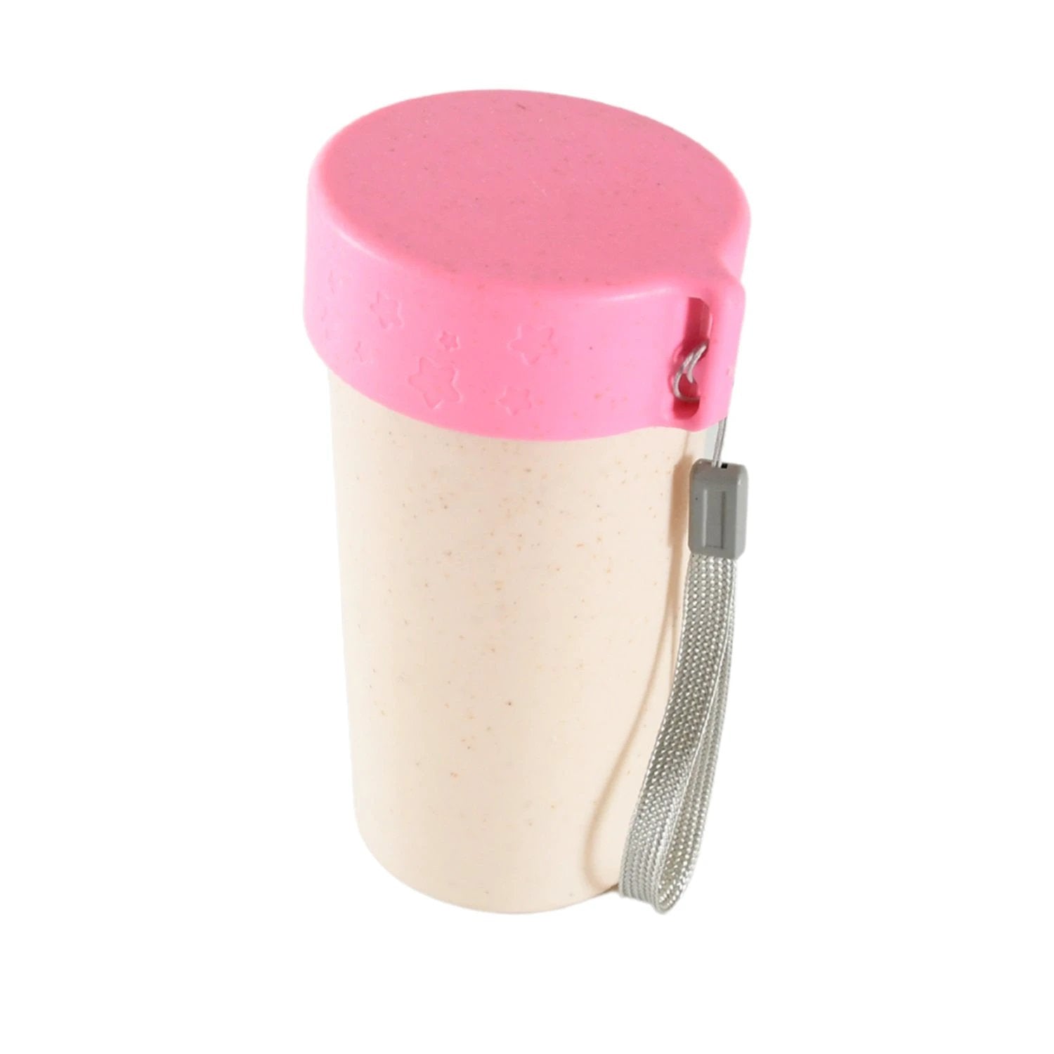 12683 Travel Coffee Cup Portable Water Bottle Wheat Straw Coffee Tea Mug Coffee Mug With Lids For Coffee Tea (300 Ml Approx) - 69kart