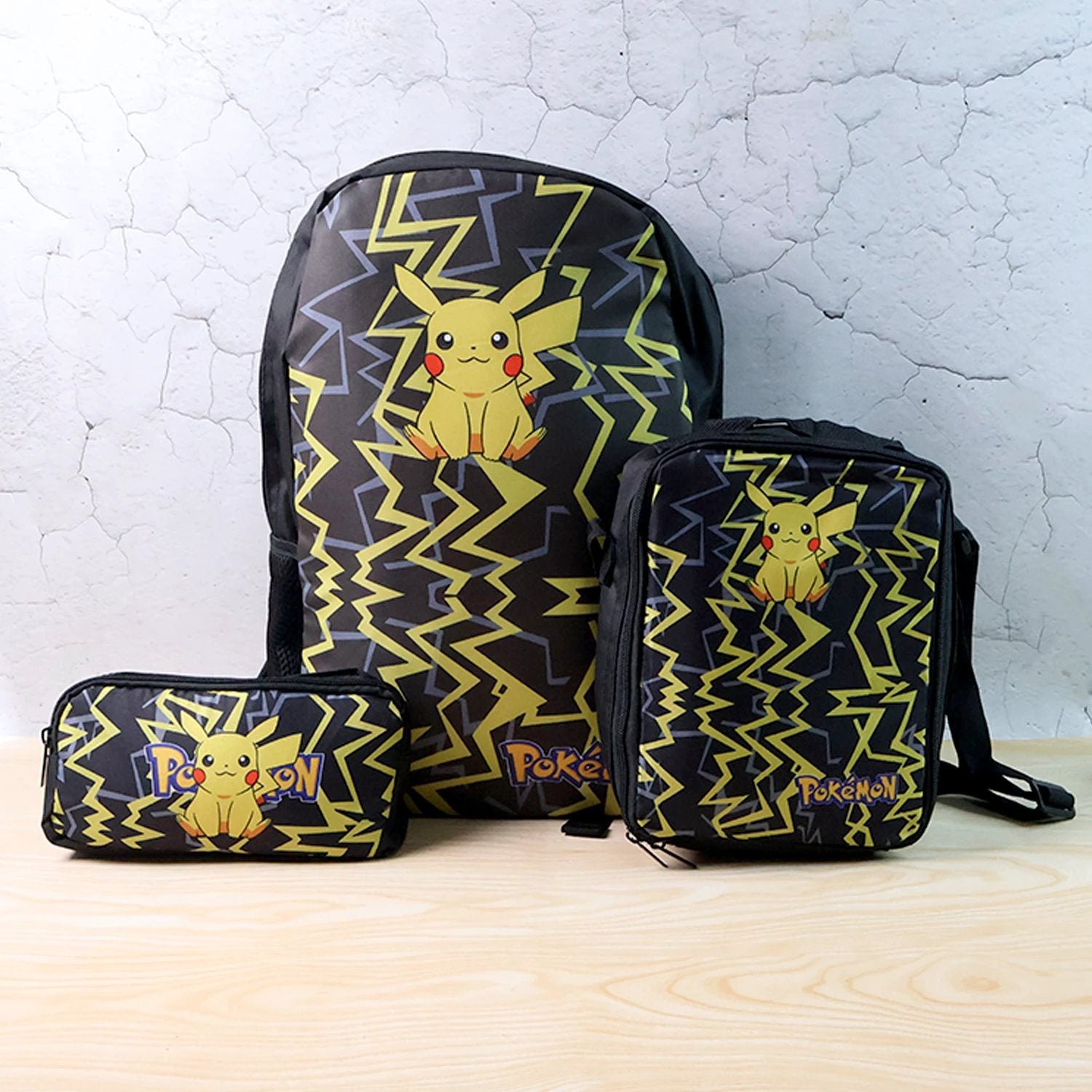 Cartoon Character School Bag Combo Set For Kids (3 Pc) by Wukusy