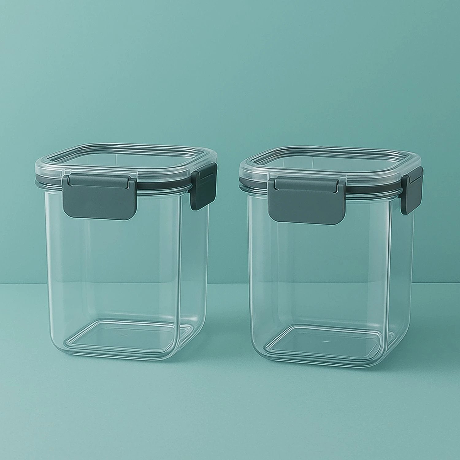 Apex Press N Lock Airtight Food Storage Container Set (2pc900ml) Approx by Wukusy