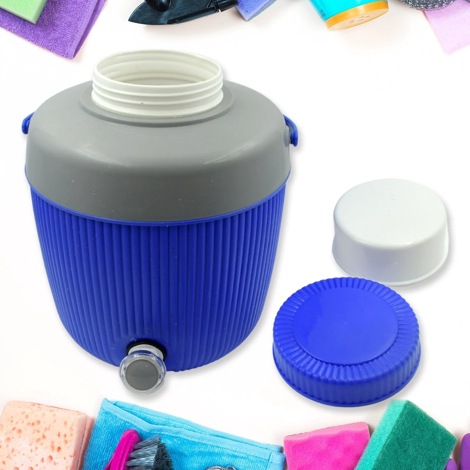 5751 Insulated Water Jug Insulated Plastic Water Jug With A Sturdy Handle Water Jug Camper With Tap Plastic Insulated Water Water Storage Cool Water Storage For Home  Travelling (6000 Ml ) - 69KART