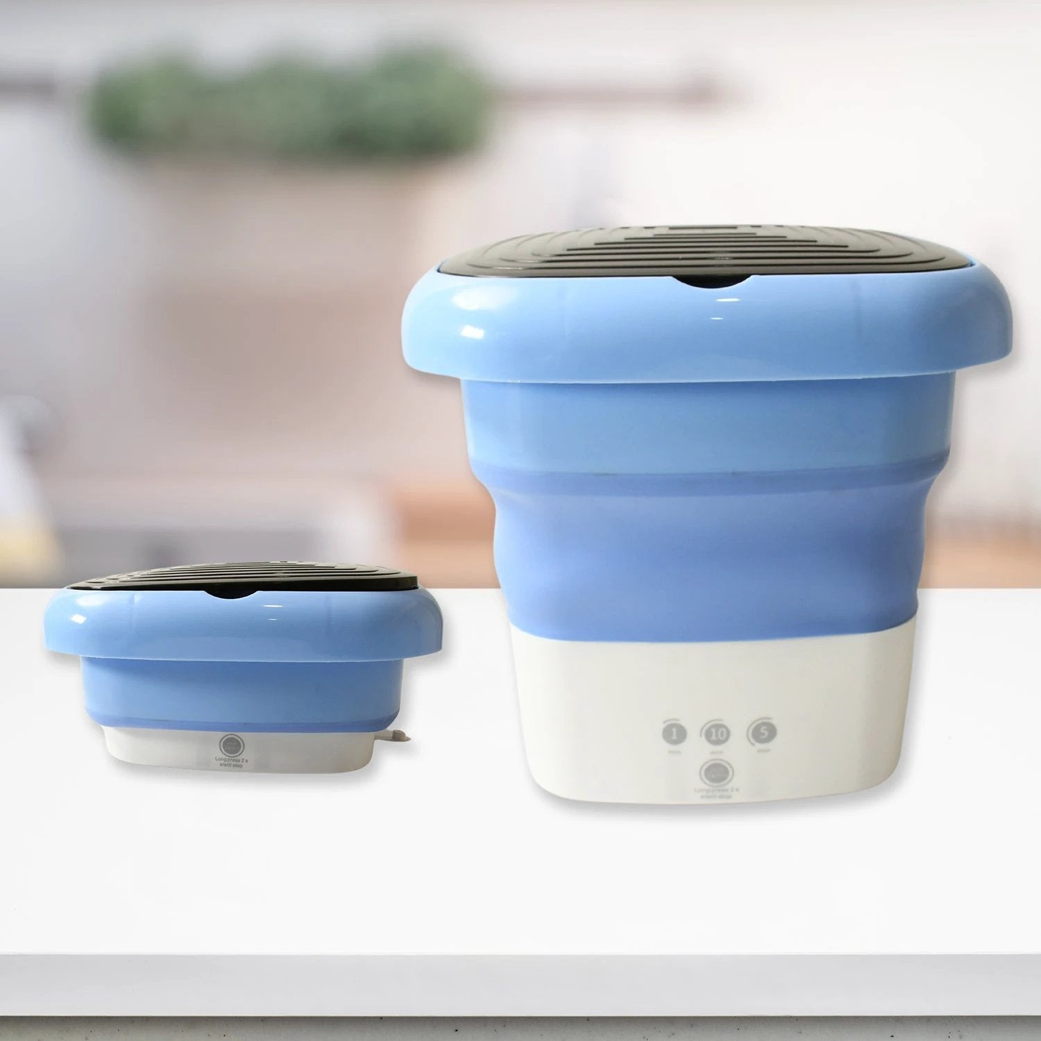 12897 Folding Washing Machine Mini Portable Washing Machine Deep Cleaning Mini Foldable Washing Machine Suitable For Socks Underwear Baby Clothes  Other (1 Pc) - 69kart