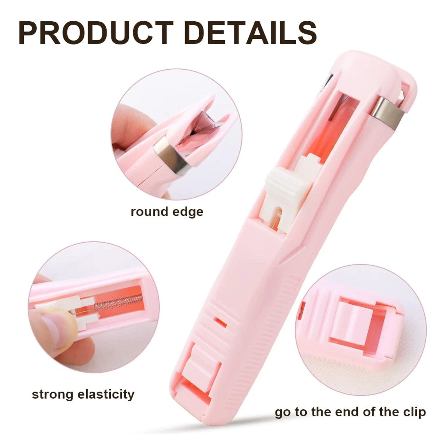 Portable Paper Clamp With 8 Pcs Clip Dispenser Handheld Paper Fast Clam (1 Set) - 69KART