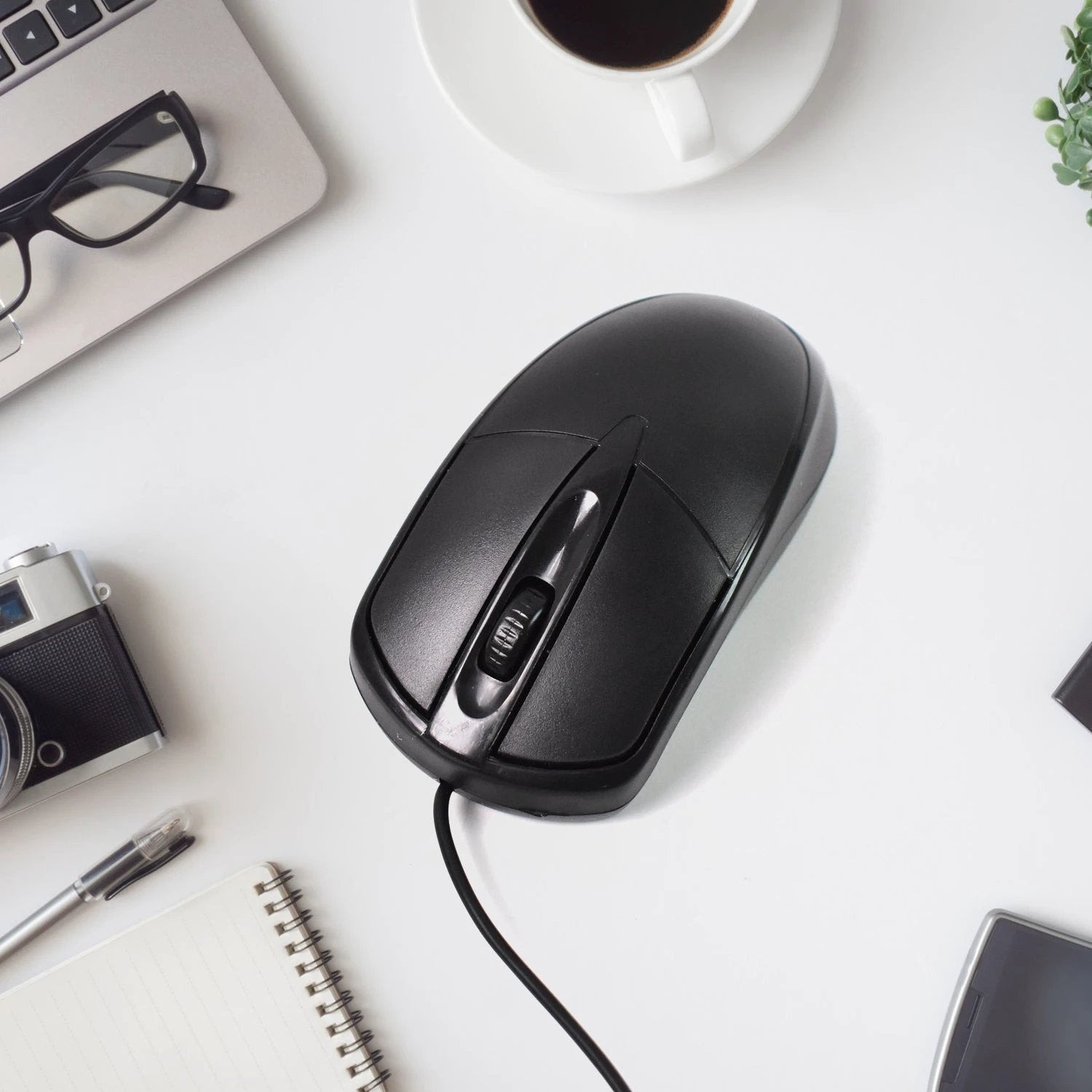Computer  Laptop Wired Optical Mouse M- 045 (1 Pc) - 69KART