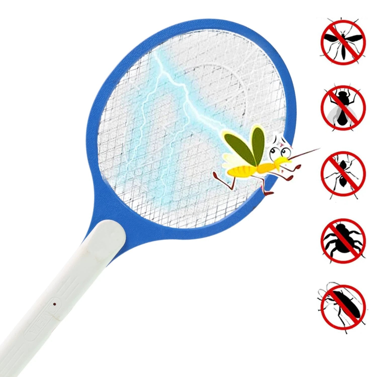 9108 Anti Mosquito Racquet Rechargeable Insect Killer Bat With Led Light by Wukusy