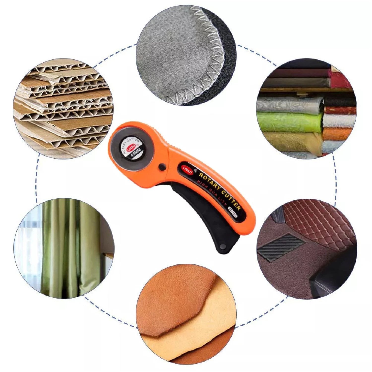 9048 Manual Sewing Roller Cutter Rotary Blade - 69KART