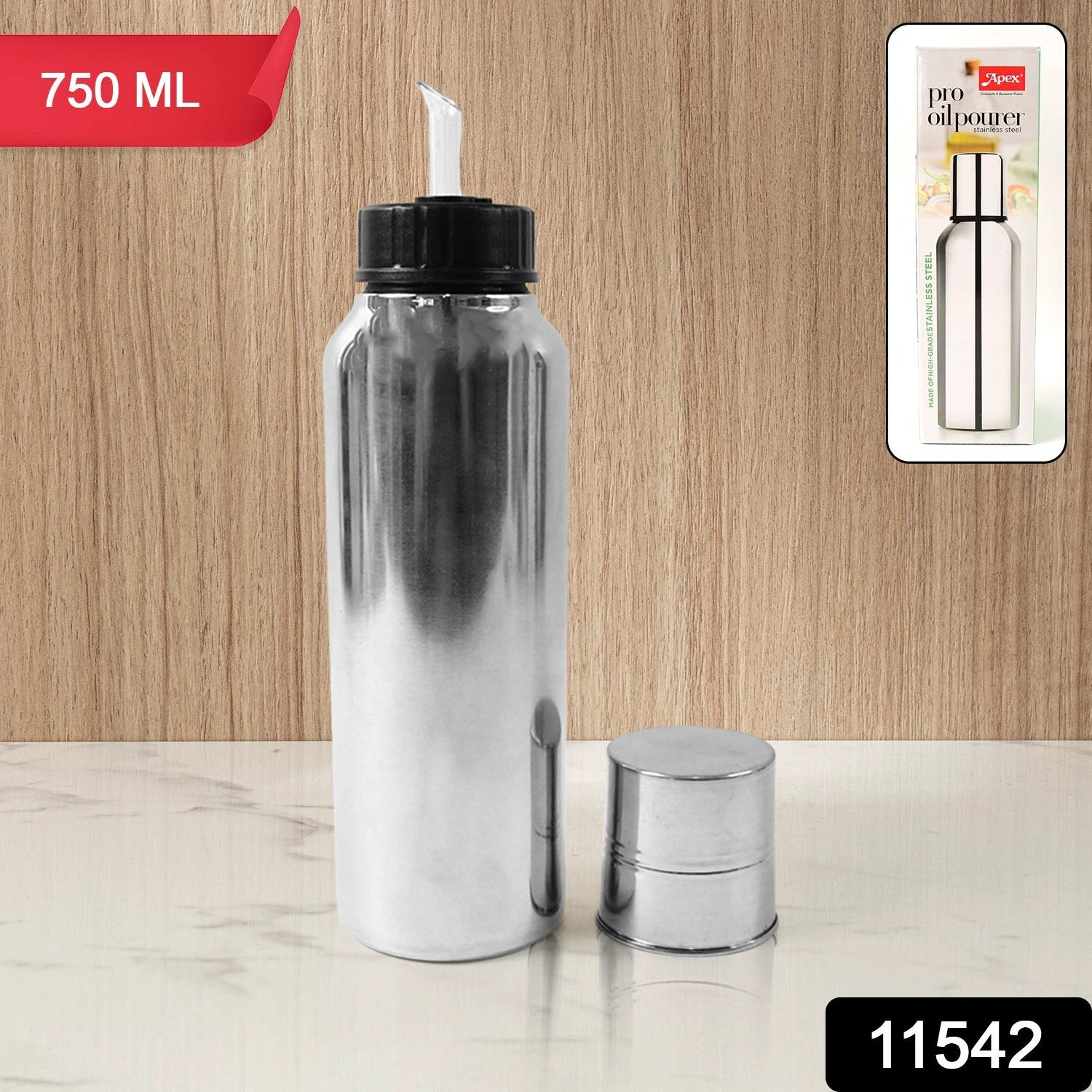 Apex Pro Stainless Steel Oil Pourer  750ml (1 Pc) - 69KART