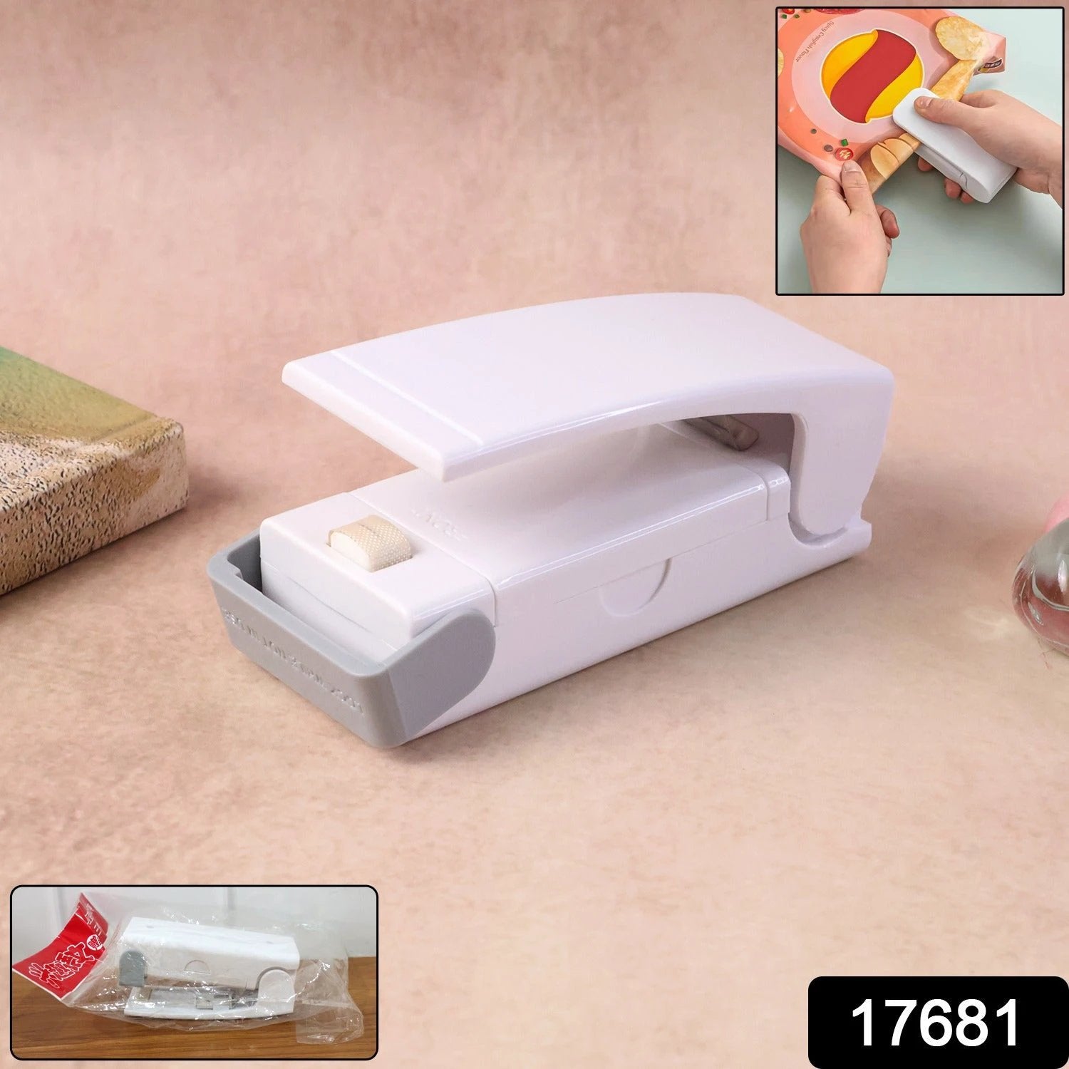 Portable Mini Heat Sealer Machine For Plastic Bags (1 Pc) by Wukusy