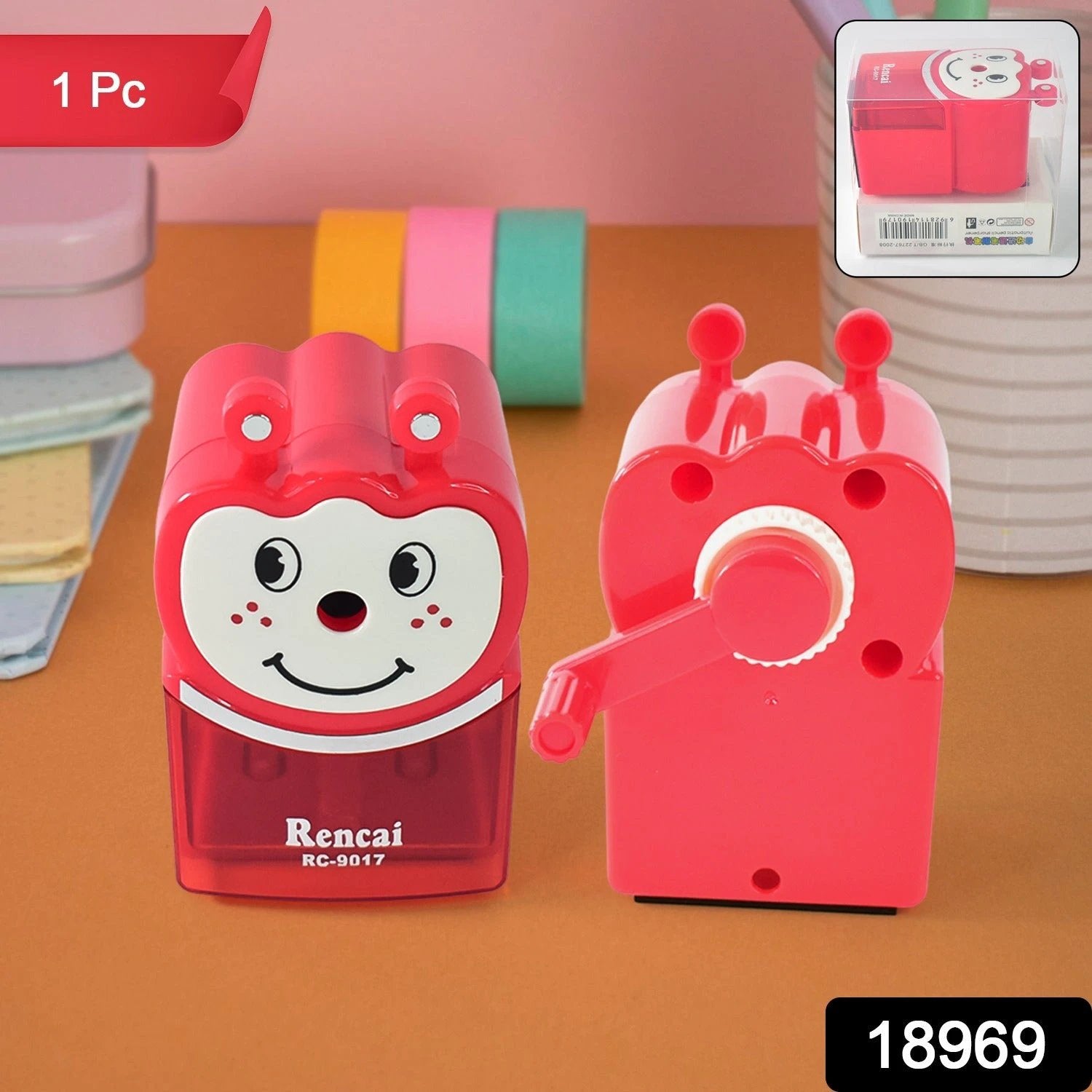 Cartoon Shaped Sharpener For Kids  Animal Shaped Pencil Sharpener (1 Pc) - 69kart