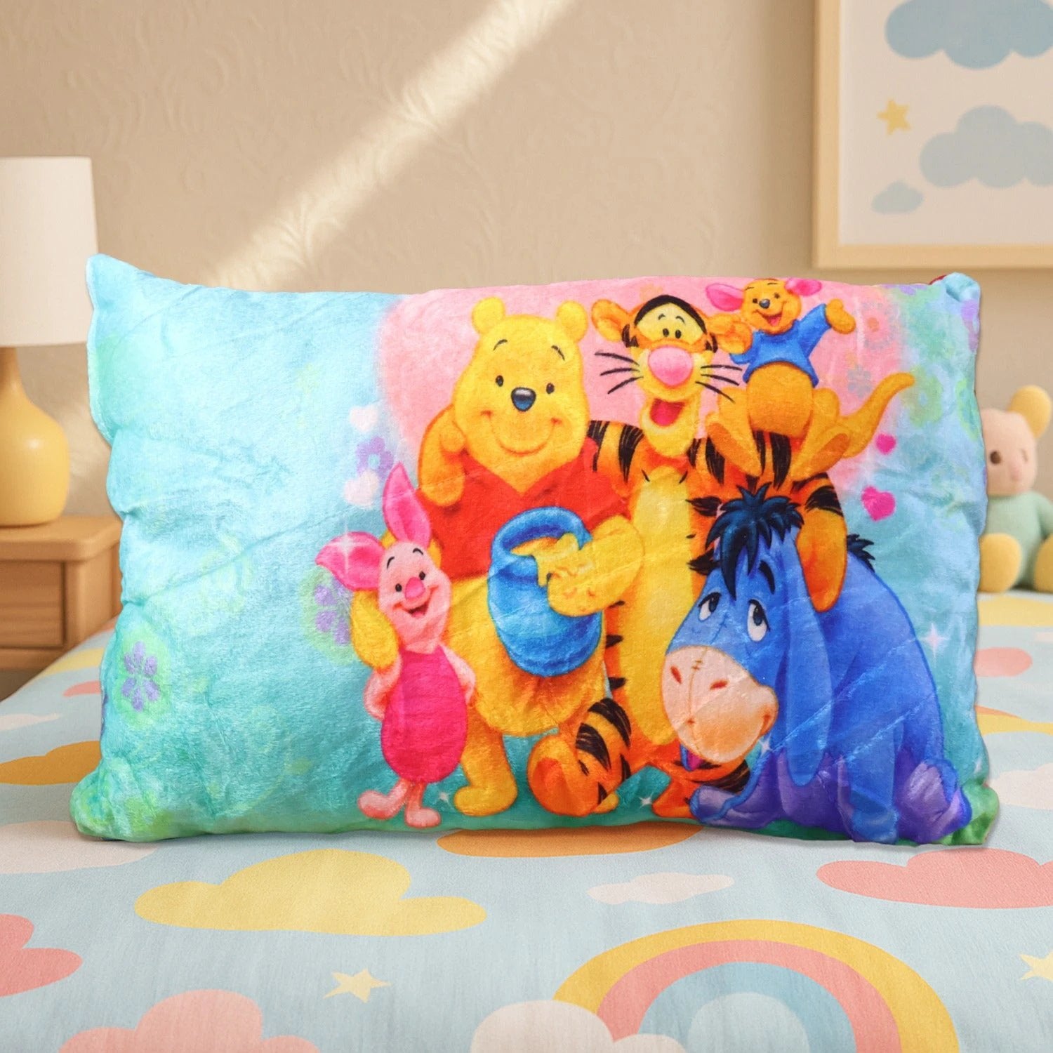 Soft Plush Cartoon Character Kids Pillow (40 X 25 Cm  1 Pc) - 69kart
