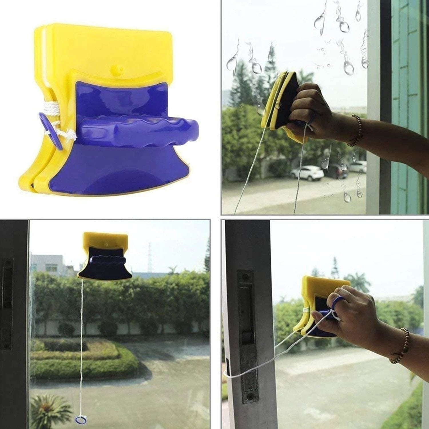 4756 Window Cleaner Double-side Glazed Two Sided Glass Cleaner by Wukusy